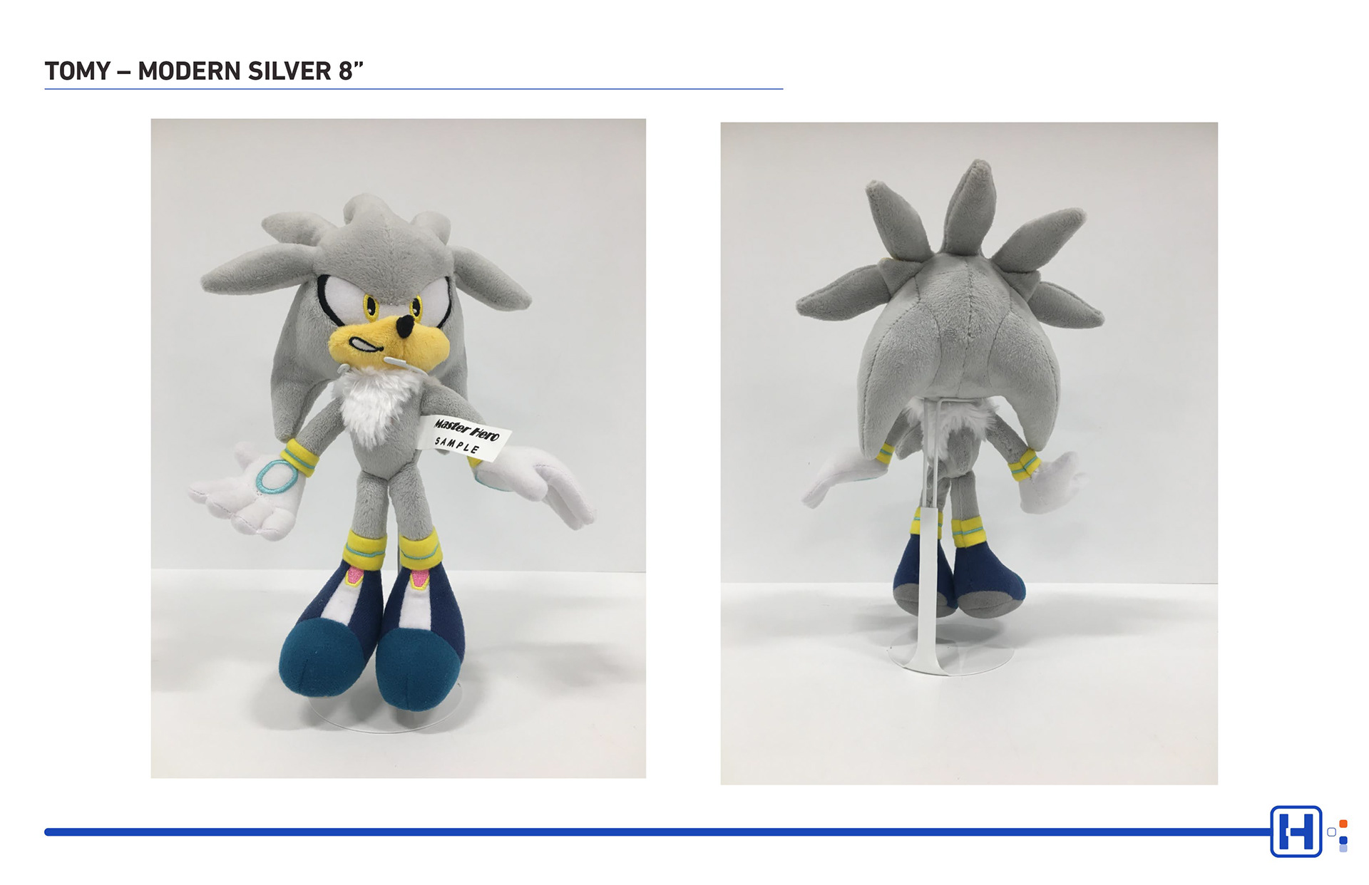 TOMY SEGA Sonic plush featuring Modern Silver Sonic 8"