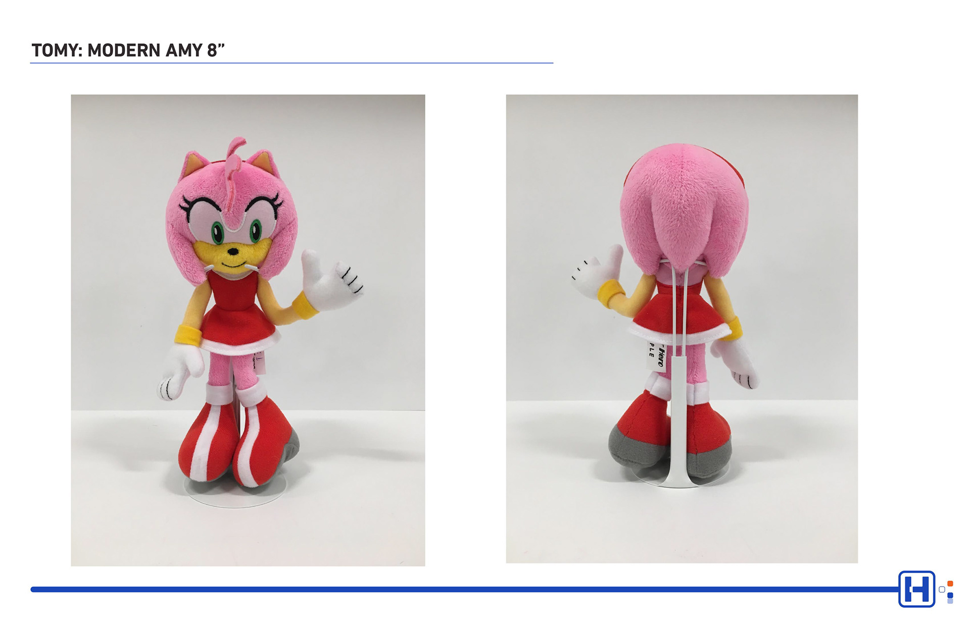 TOMY SEGA Sonic plush featuring Modern Amy 8"