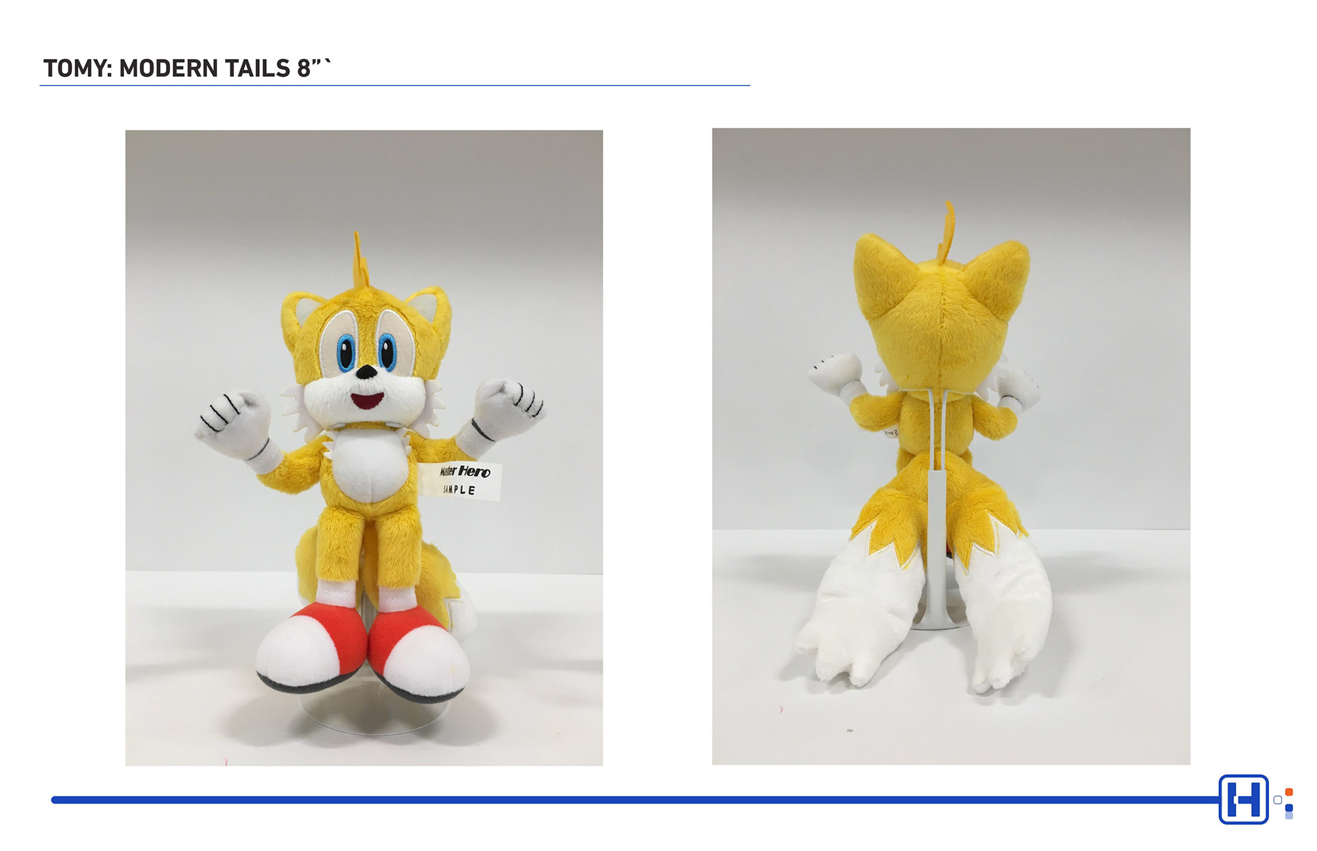 TOMY SEGA Sonic plush featuring Modern Tails 8"