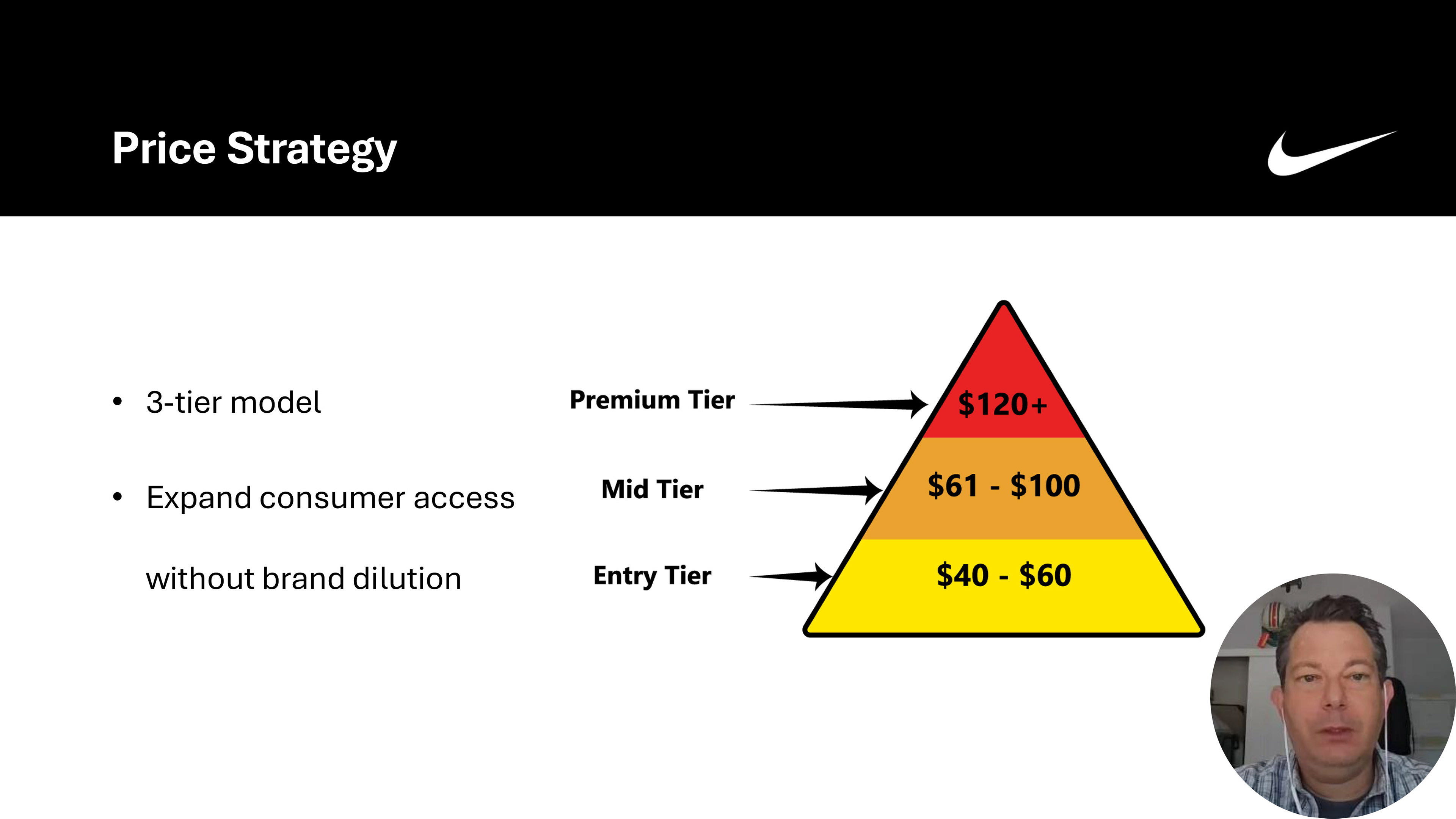 Three-tier pricing strategy developed for Nike's expansion into India