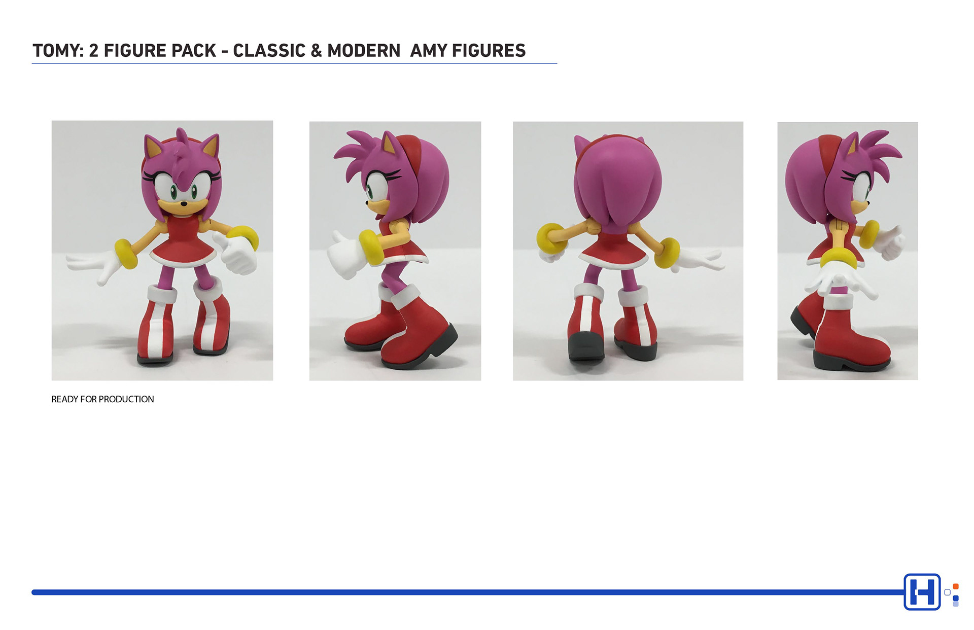 TOMY SEGA Sonic action figure featuring Modern Amy production ready model photos