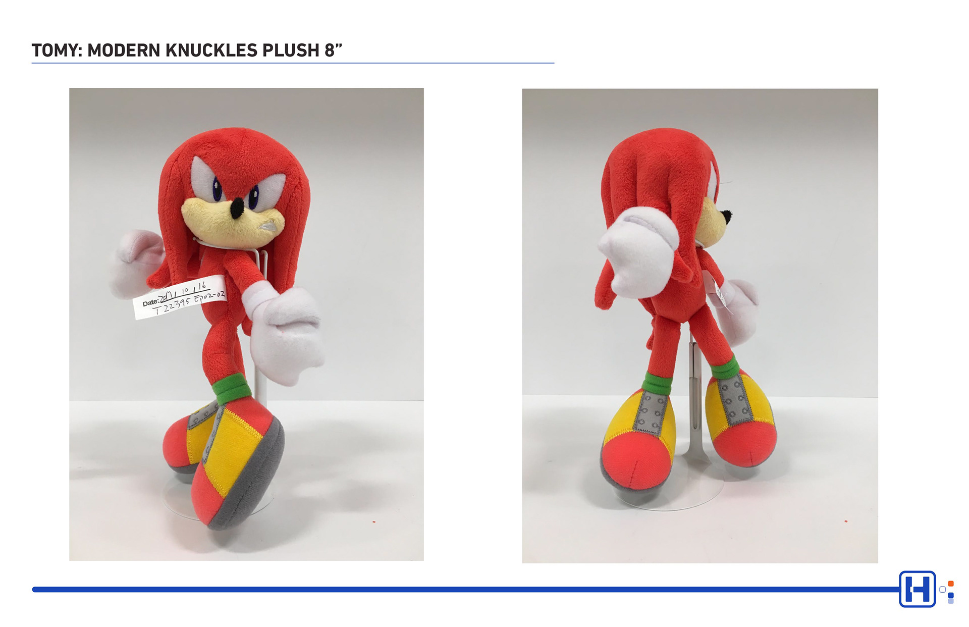 TOMY SEGA Sonic plush featuring Modern Knuckles 8"
