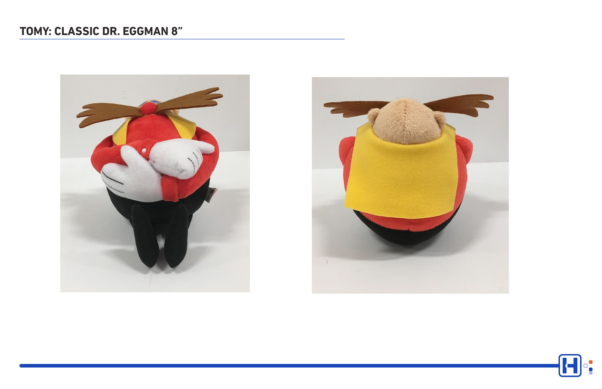 TOMY SEGA Sonic plush featuring Classic Dr. Eggman 8"