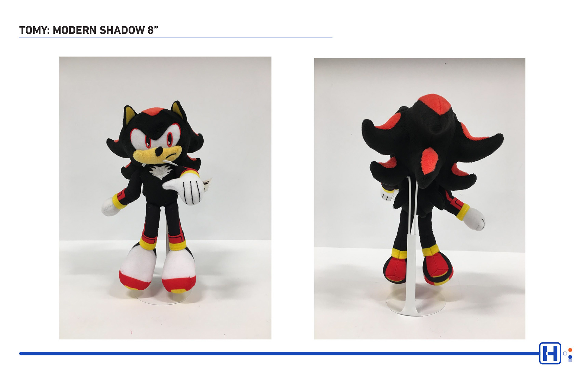 TOMY SEGA Sonic plush featuring Modern Shadow 8"