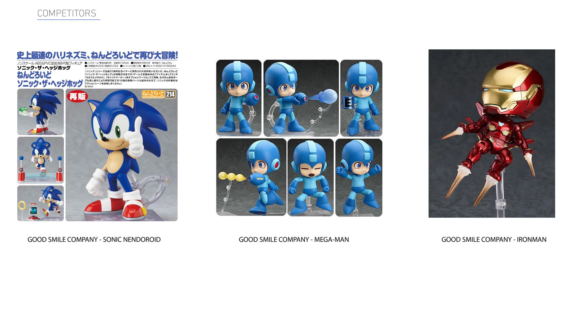 TOMY SEGA Sonic Classic 1991 Ultimate Figure featuring competitor benchmark