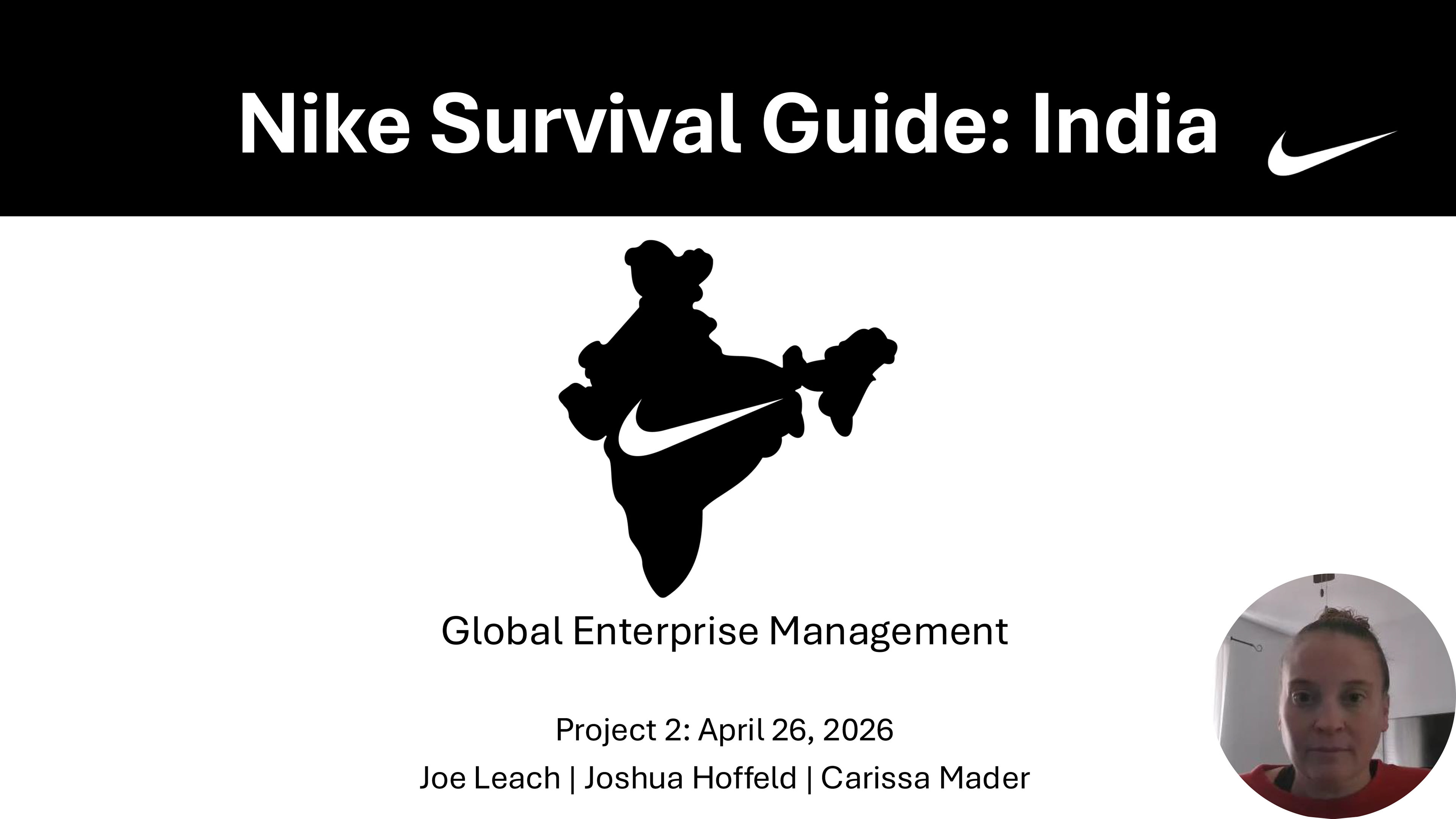 Nike India Entry Strategy audio and video presentation