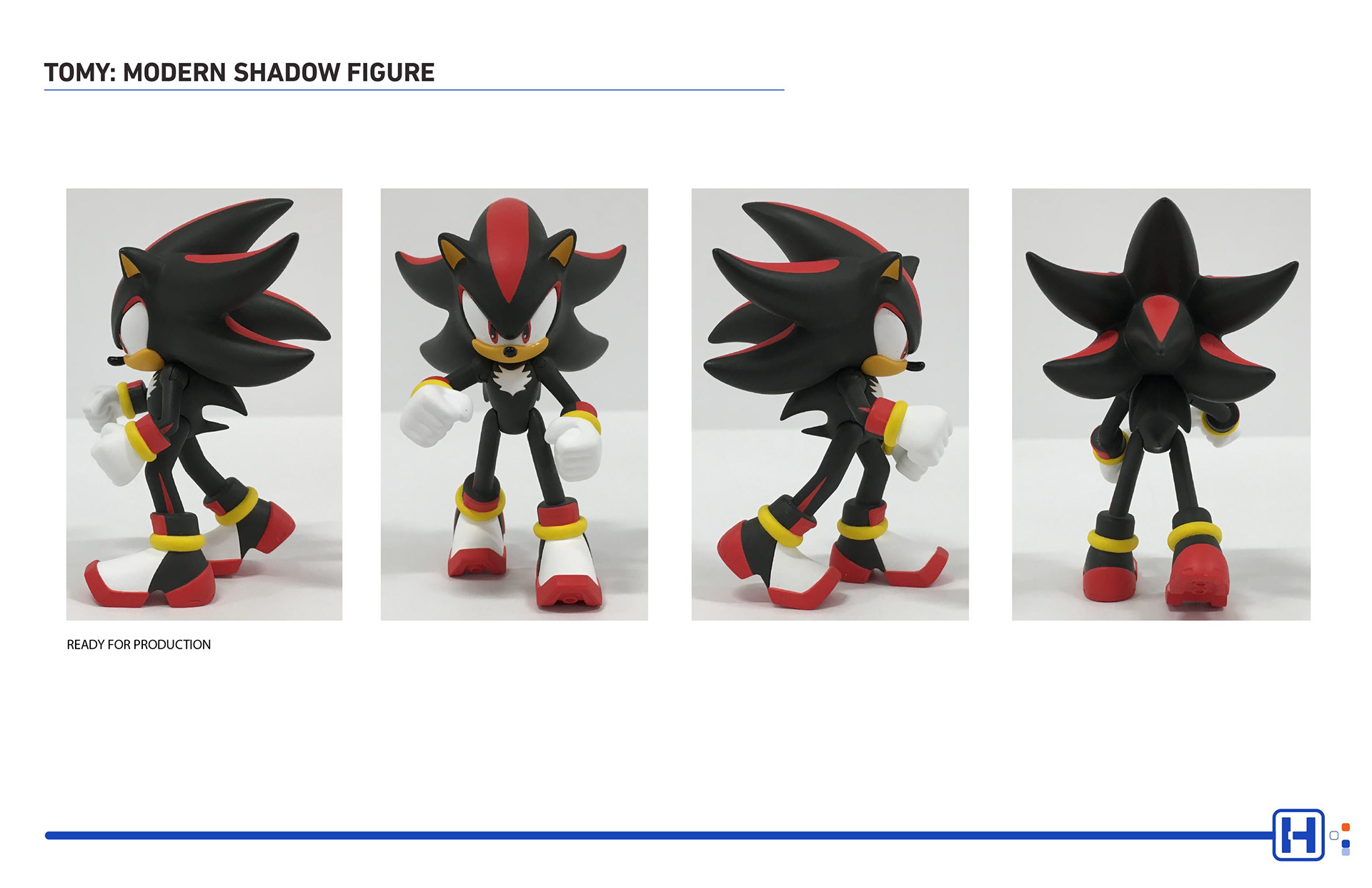TOMY SEGA Sonic action figure featuring Modern Shadow production ready model turn photos