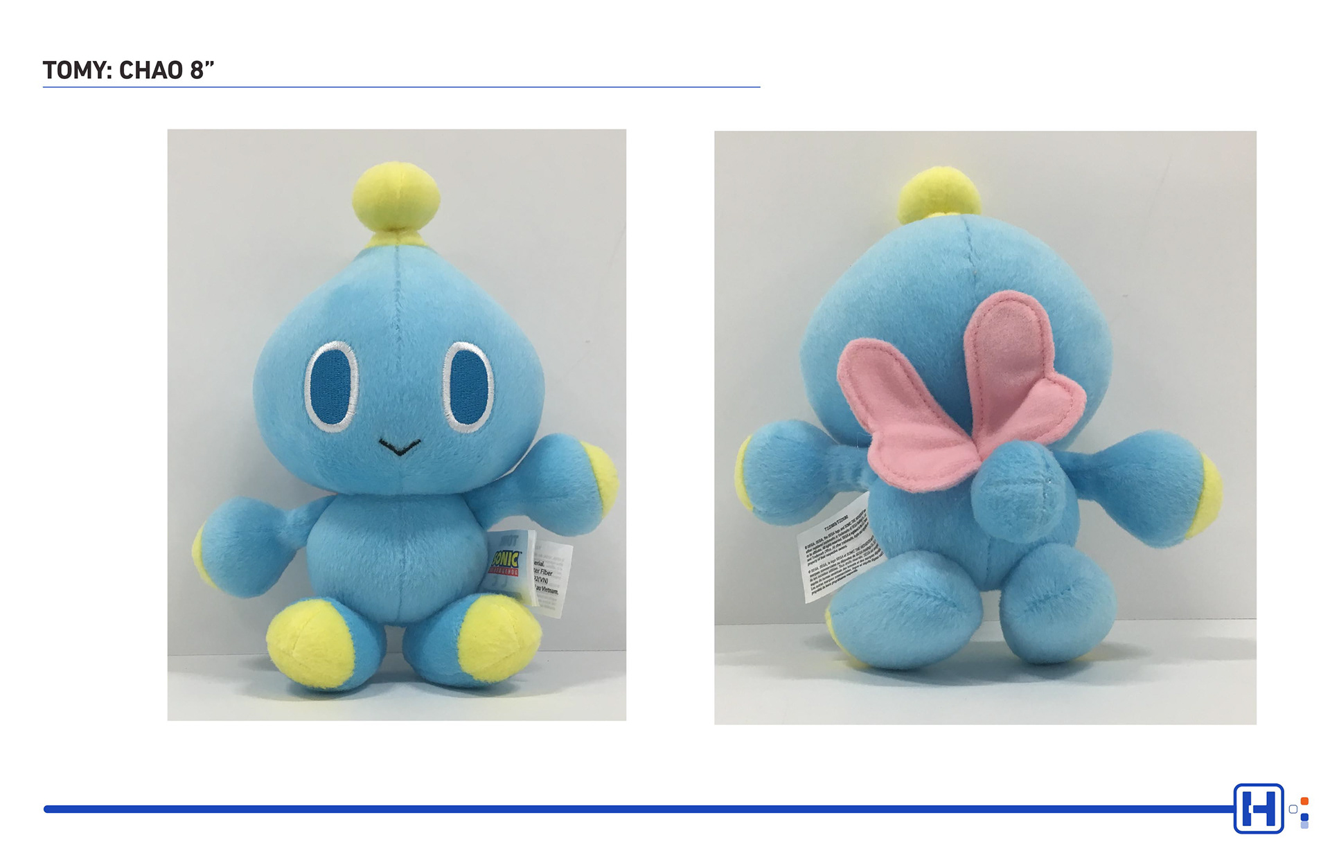 TOMY SEGA Sonic plush featuring CHAO 8"