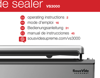 SousVide Supreme VS3000 Vacuum Sealer on Vimeo