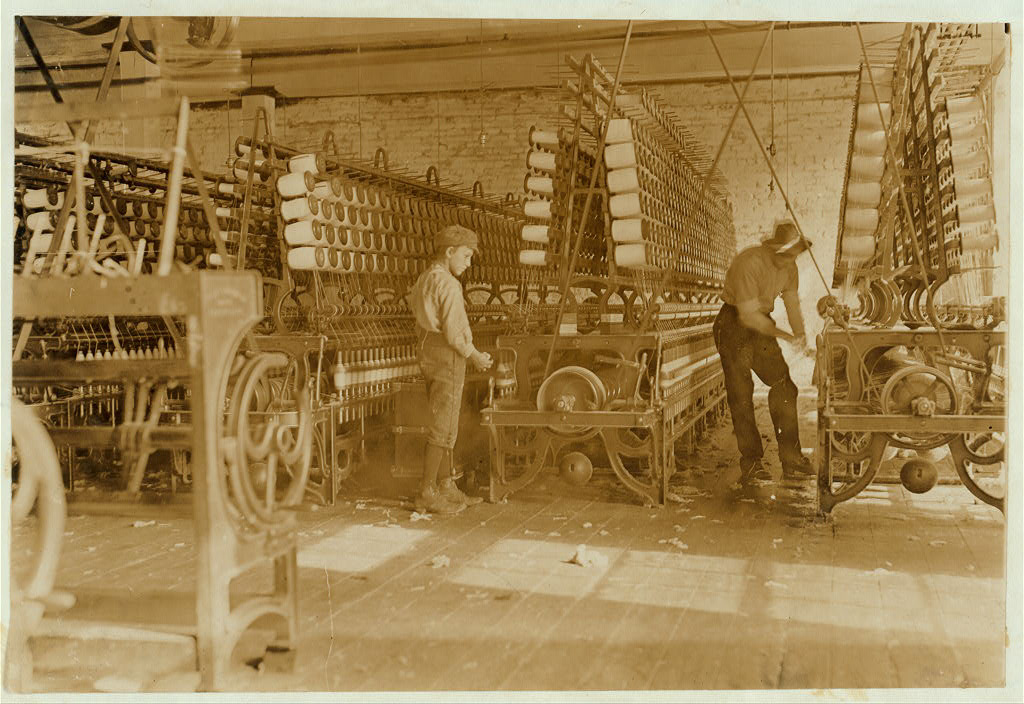 A doffer in the Melville Mfg. Co., Cherryville, N.C. Location: Cherryville, North Carolina.