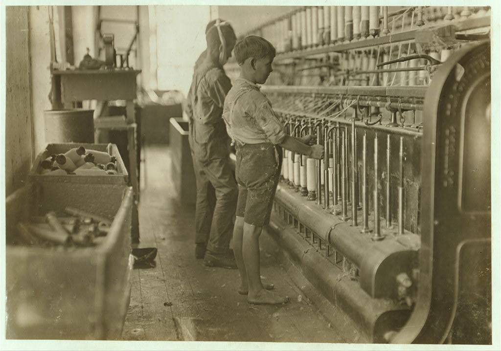 Doffers in Cherryville Mfg. Co., N.C. Plenty of others. Location: Cherryville, North Carolina.