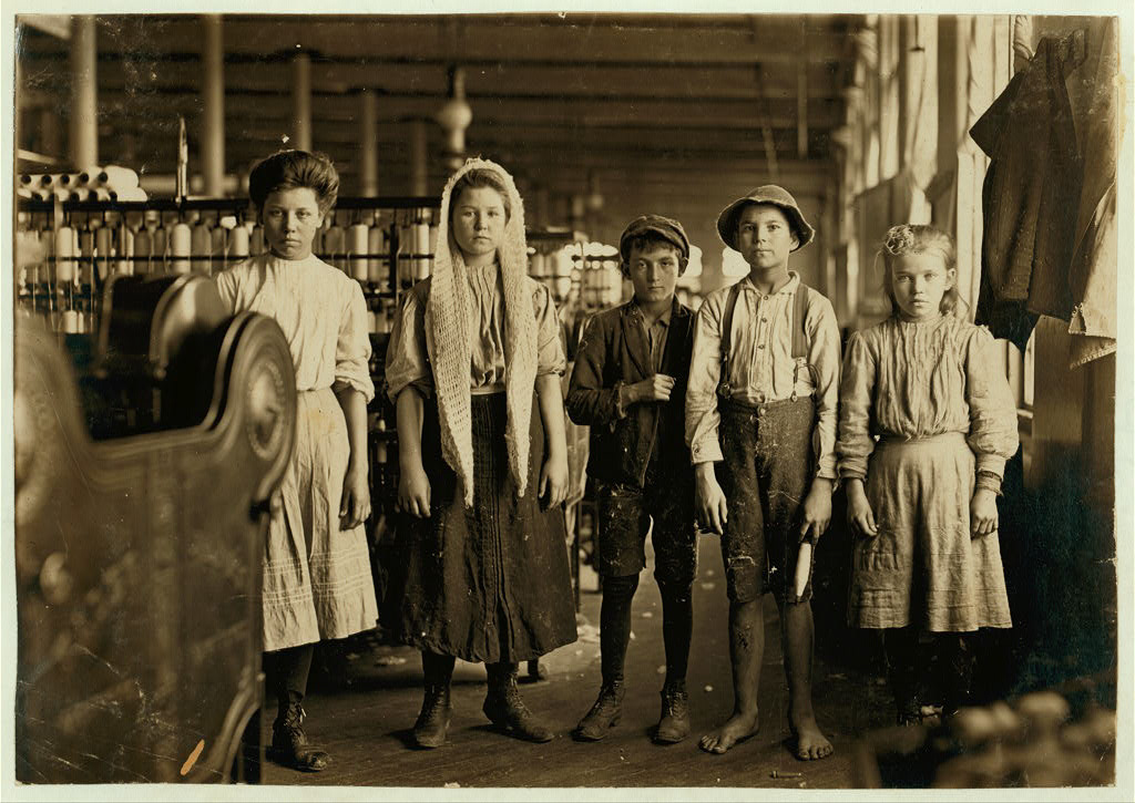 Spinners and doffers, Lancaster Cotton Mills, S.C. Dozens of them in this mill. Location: Lancaster, South Carolina