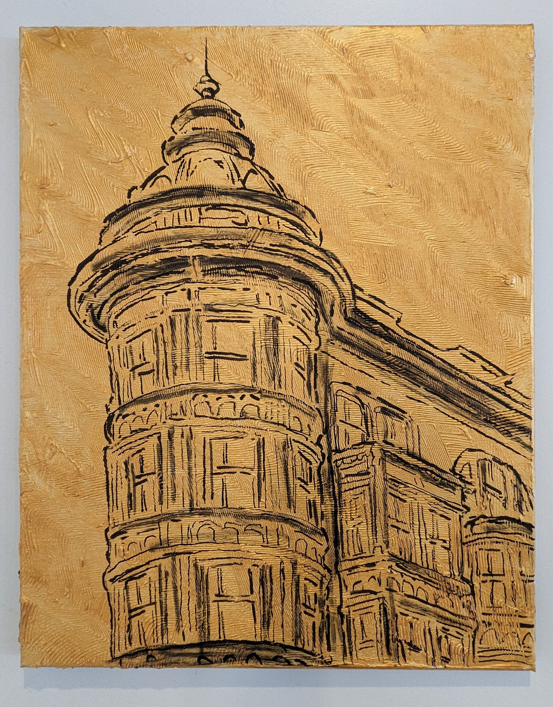 "Vibrations #15", Acrylic & mixed media on canvas, 16x20in, 2024