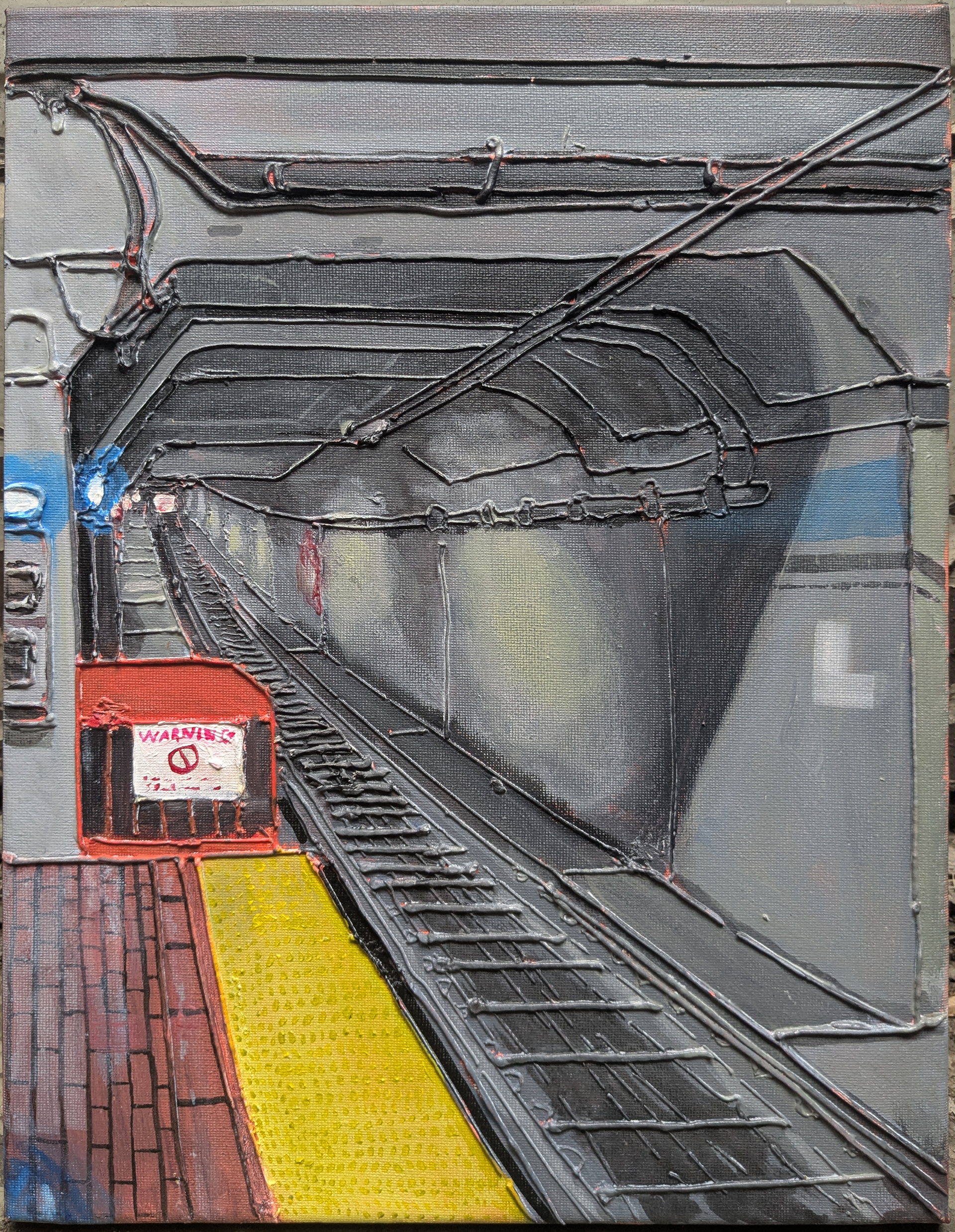 Church Station Tunnel, Acrylic on Canvas, 11x14in, 2025