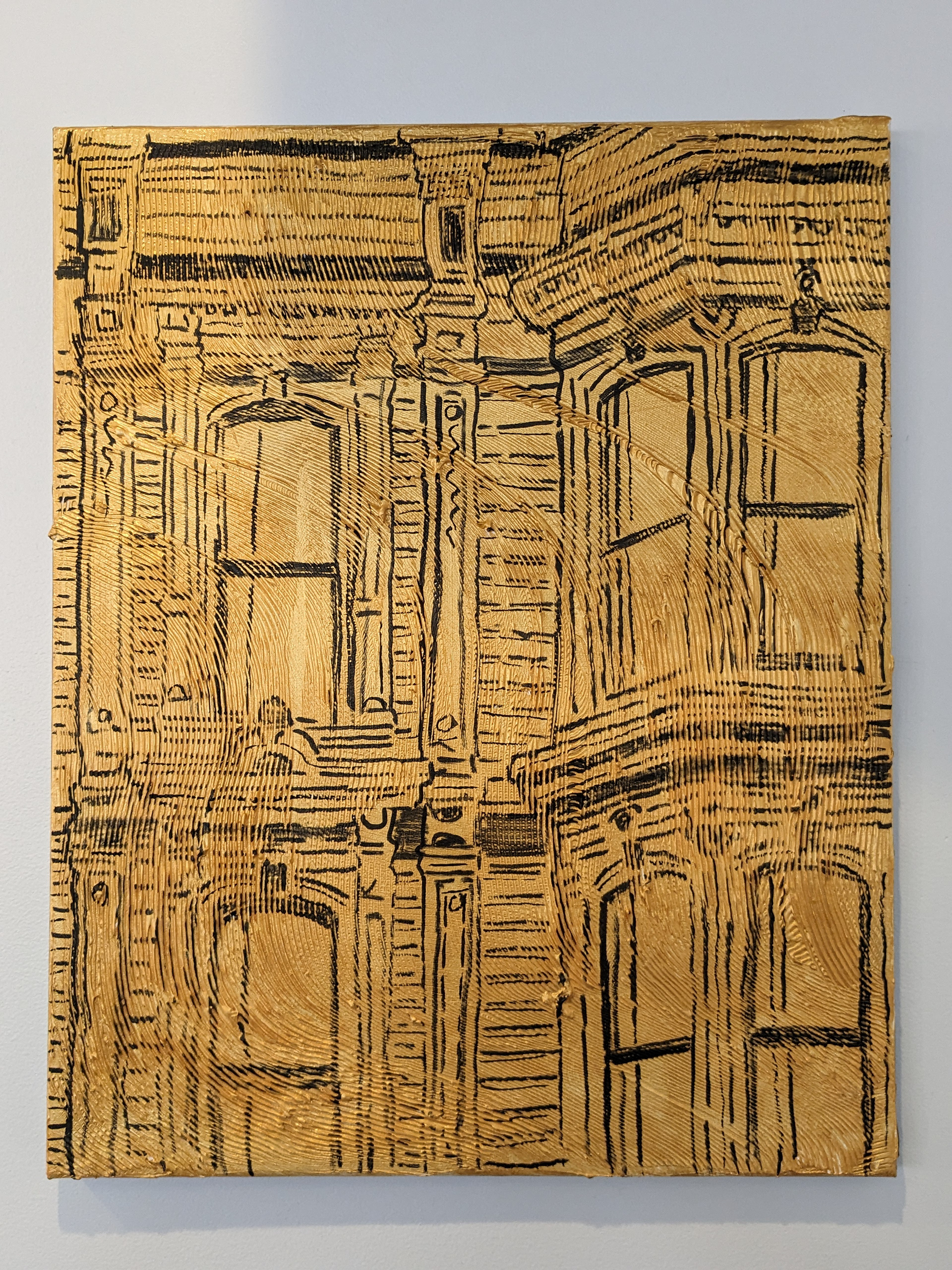 "Vibrations #11", Acrylic & mixed media on canvas, 16x20in, 2024