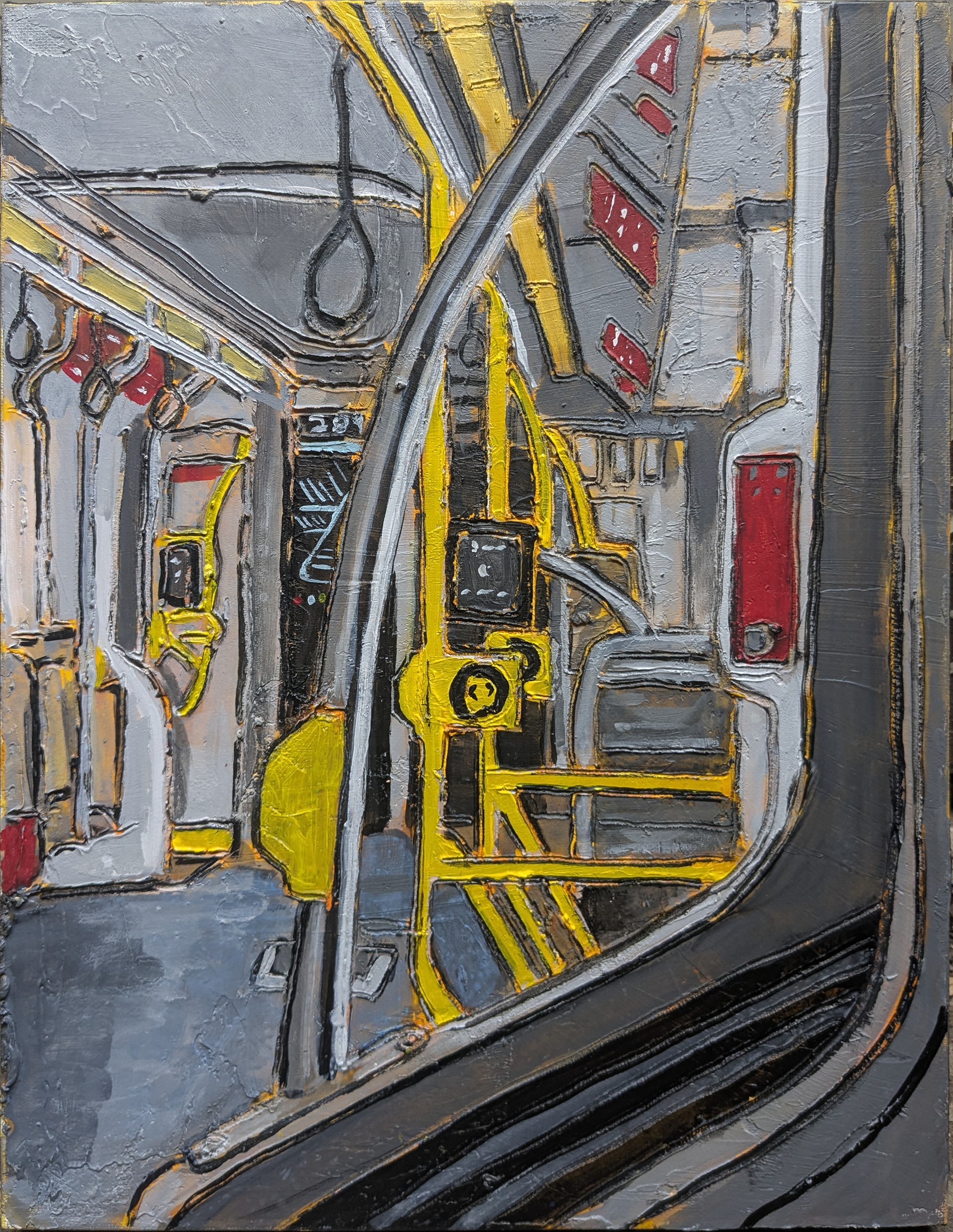 Before Rush Hour, Acrylic on canvas, 11x14in, 2025