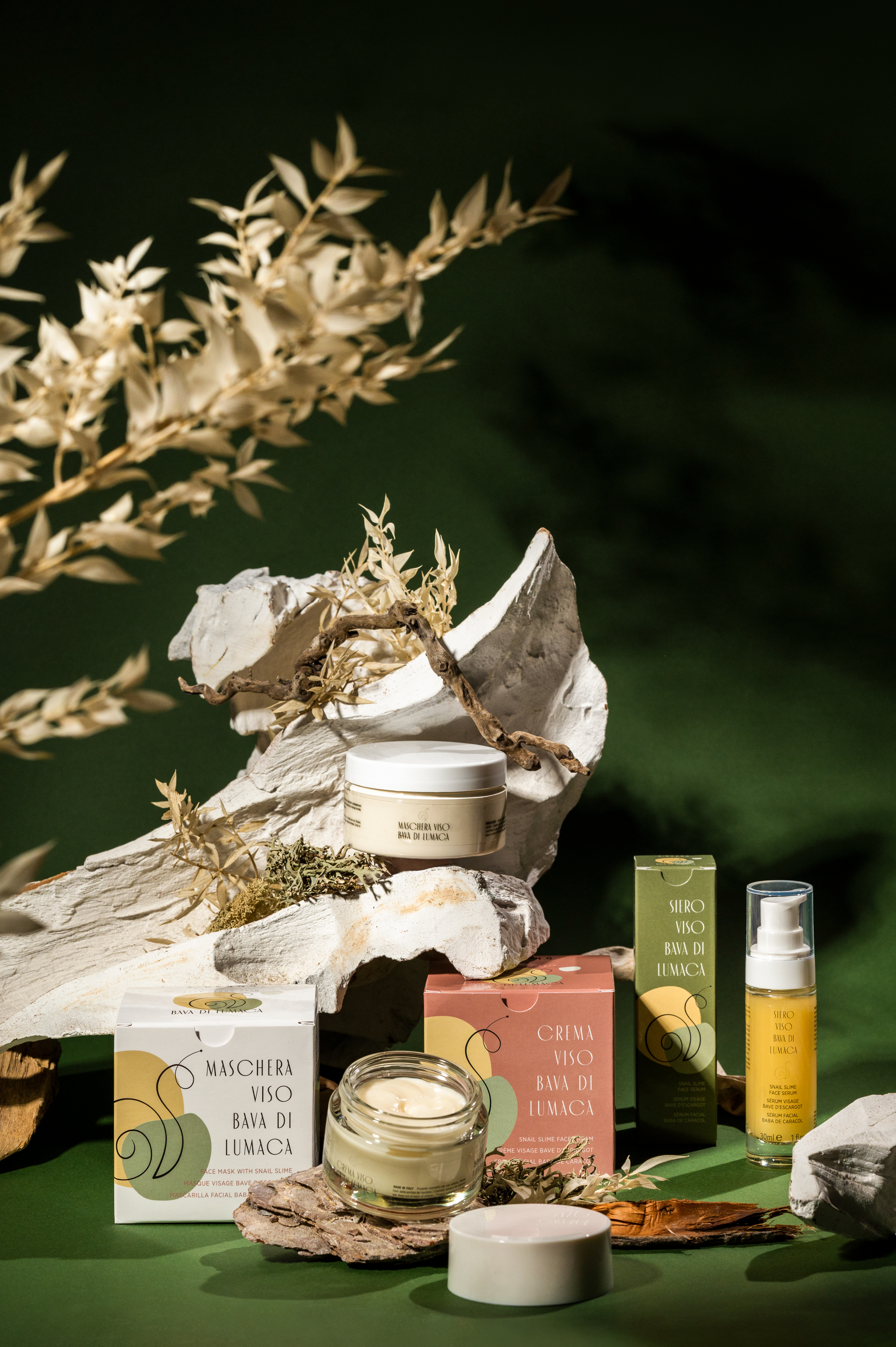 Crema Siero e Maschera Viso "Bava di Lumaca" Ebrand Cosmetics