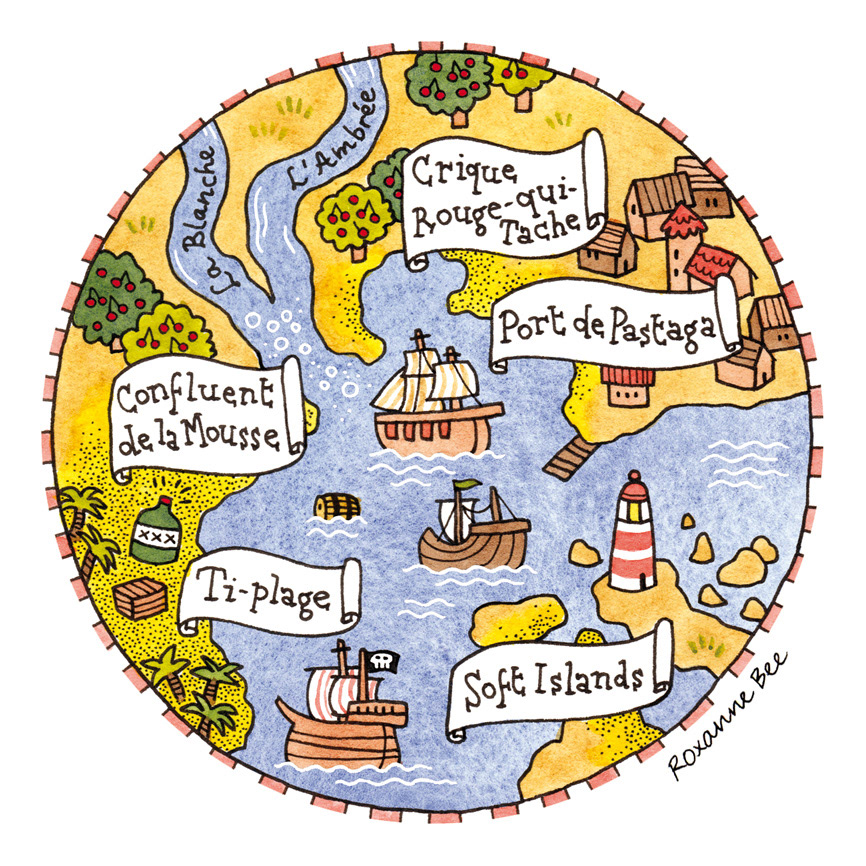 Illustration pour le concours de sous-bock du festival Central Vapeur