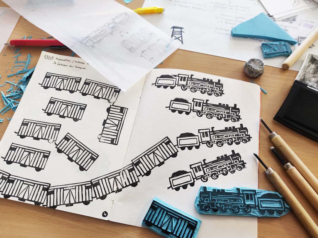 Création de tampons