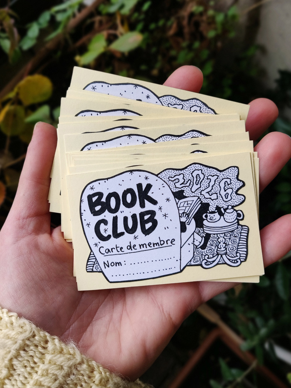 Carte de membre Book club