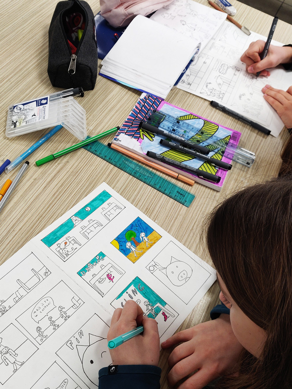 Encrage et colorisation de la BD