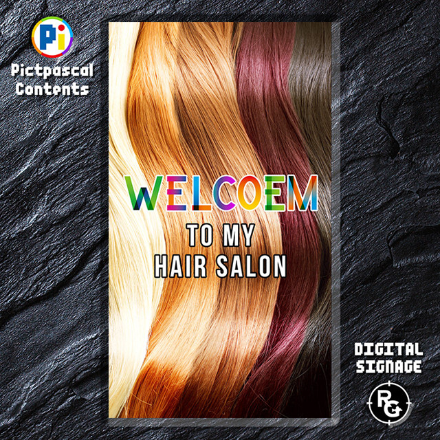 デジタルサイネージ・コンテンツのアイデア 【ビューティー・ヘアサロン・美容室】