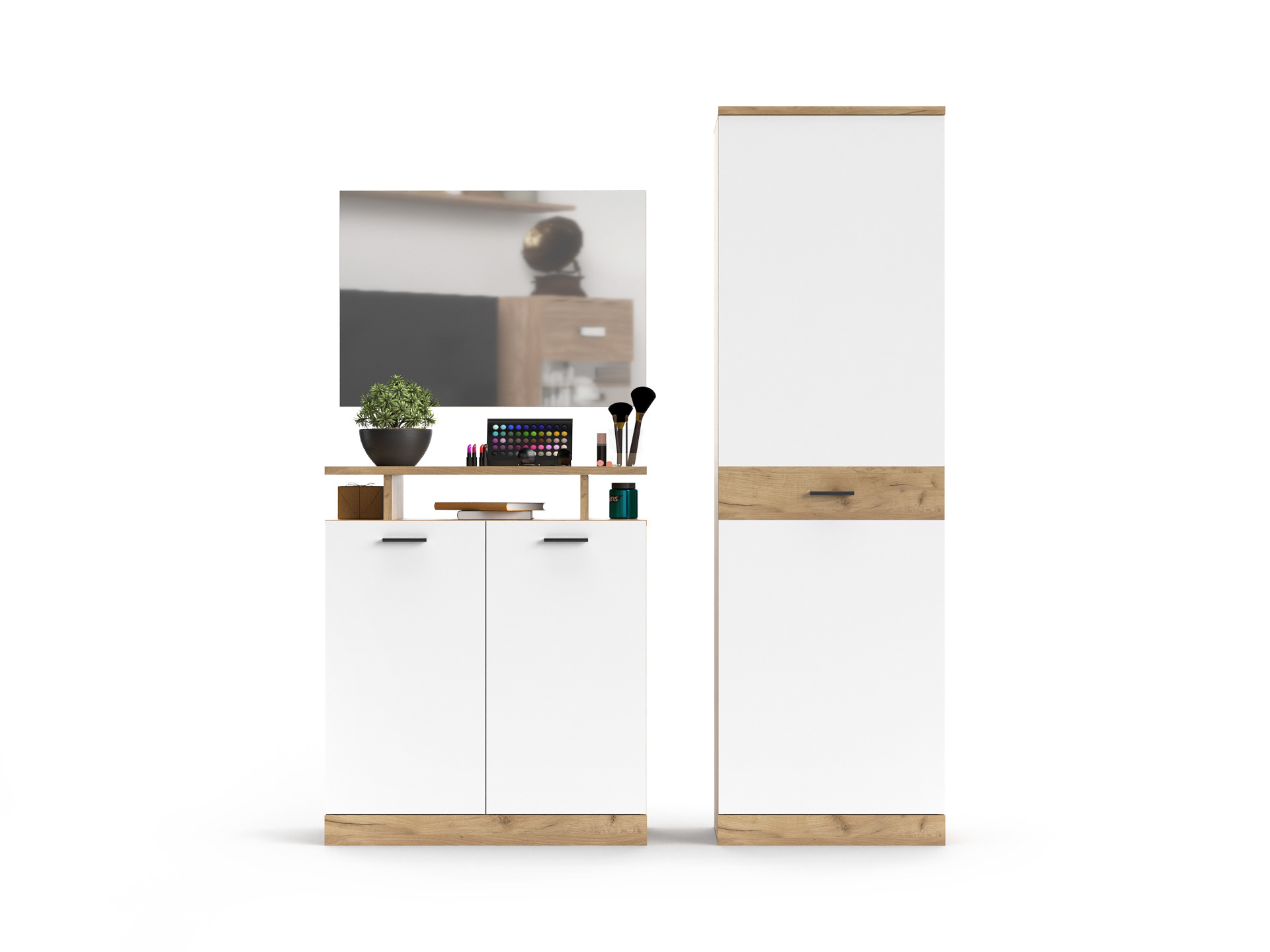 Dores SET 2. kraft golden oak - white
