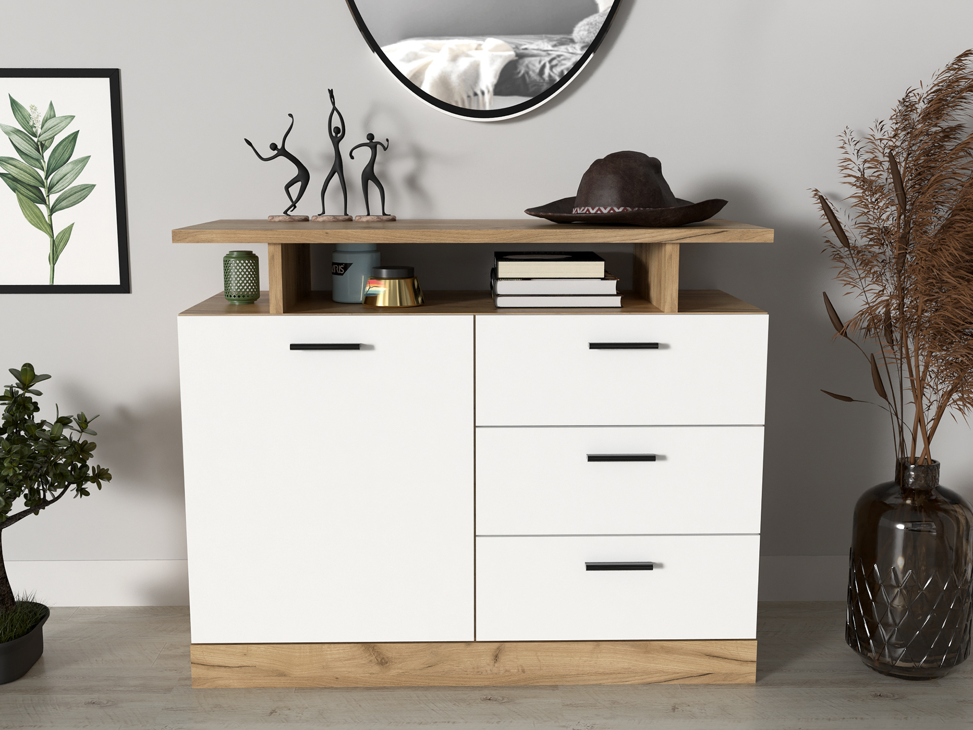 Dores 3. kraft golden oak - white