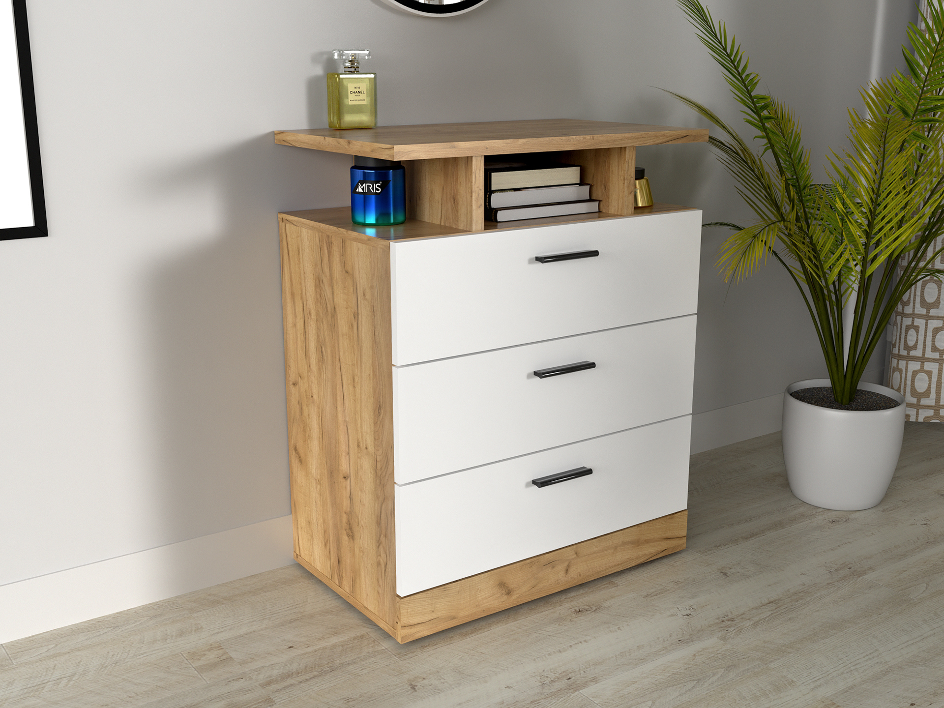 Dores 1. kraft golden oak - white