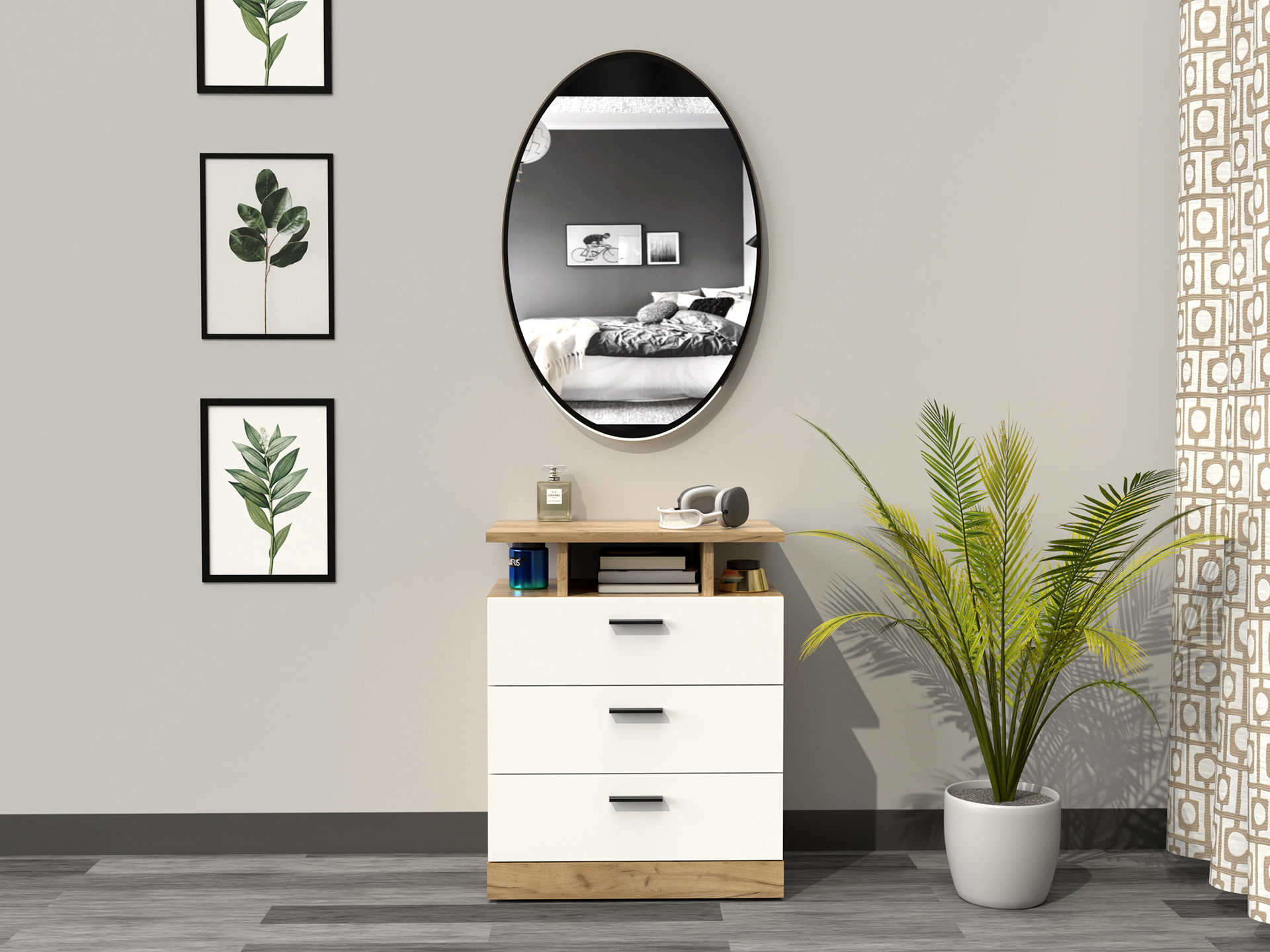Dores 1. kraft golden oak - white