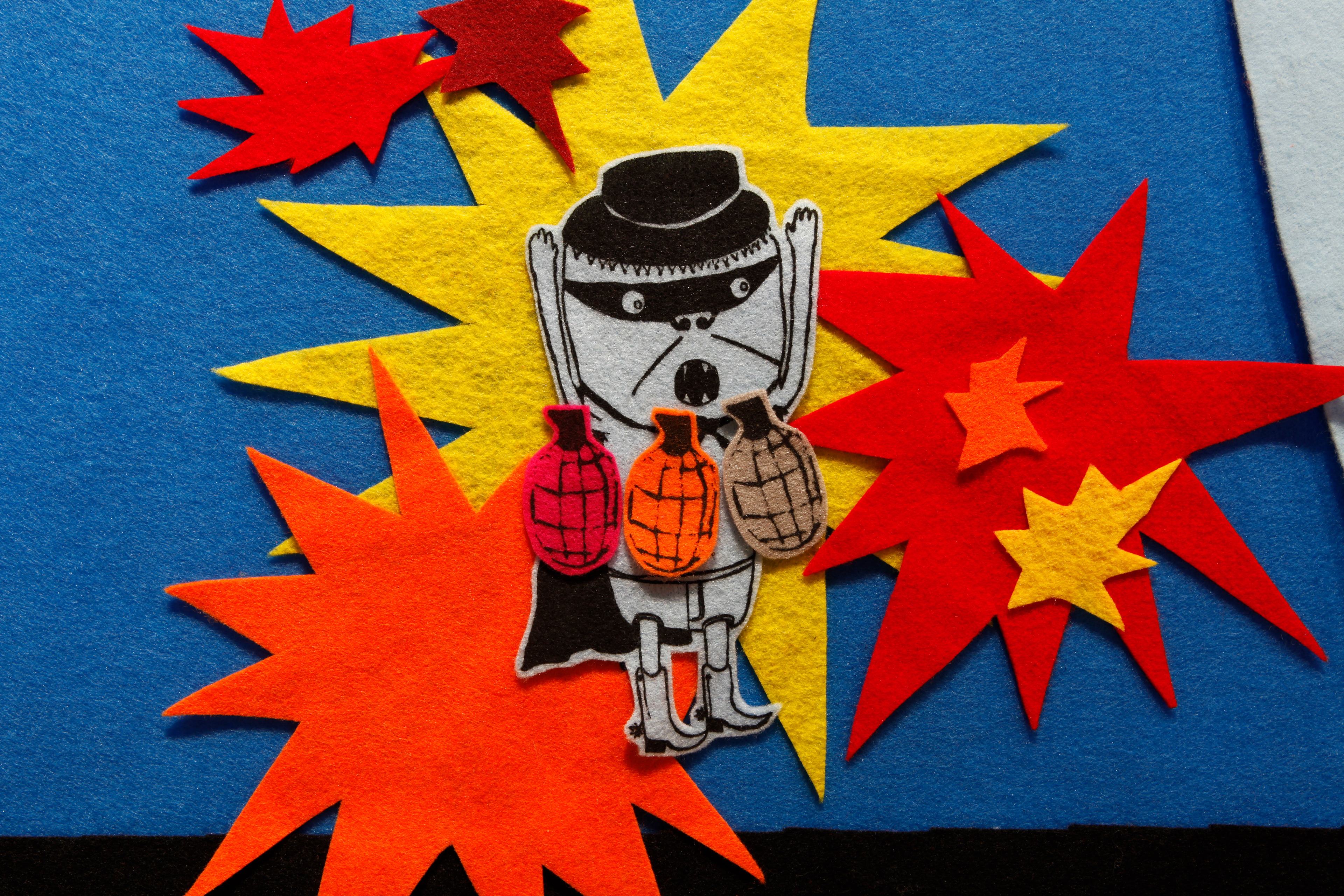 Screen print on felt