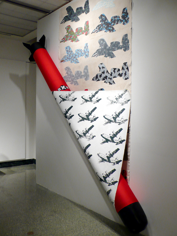 Audio comes from speakers mounted inside missile with instructions on how to feel better about yourself