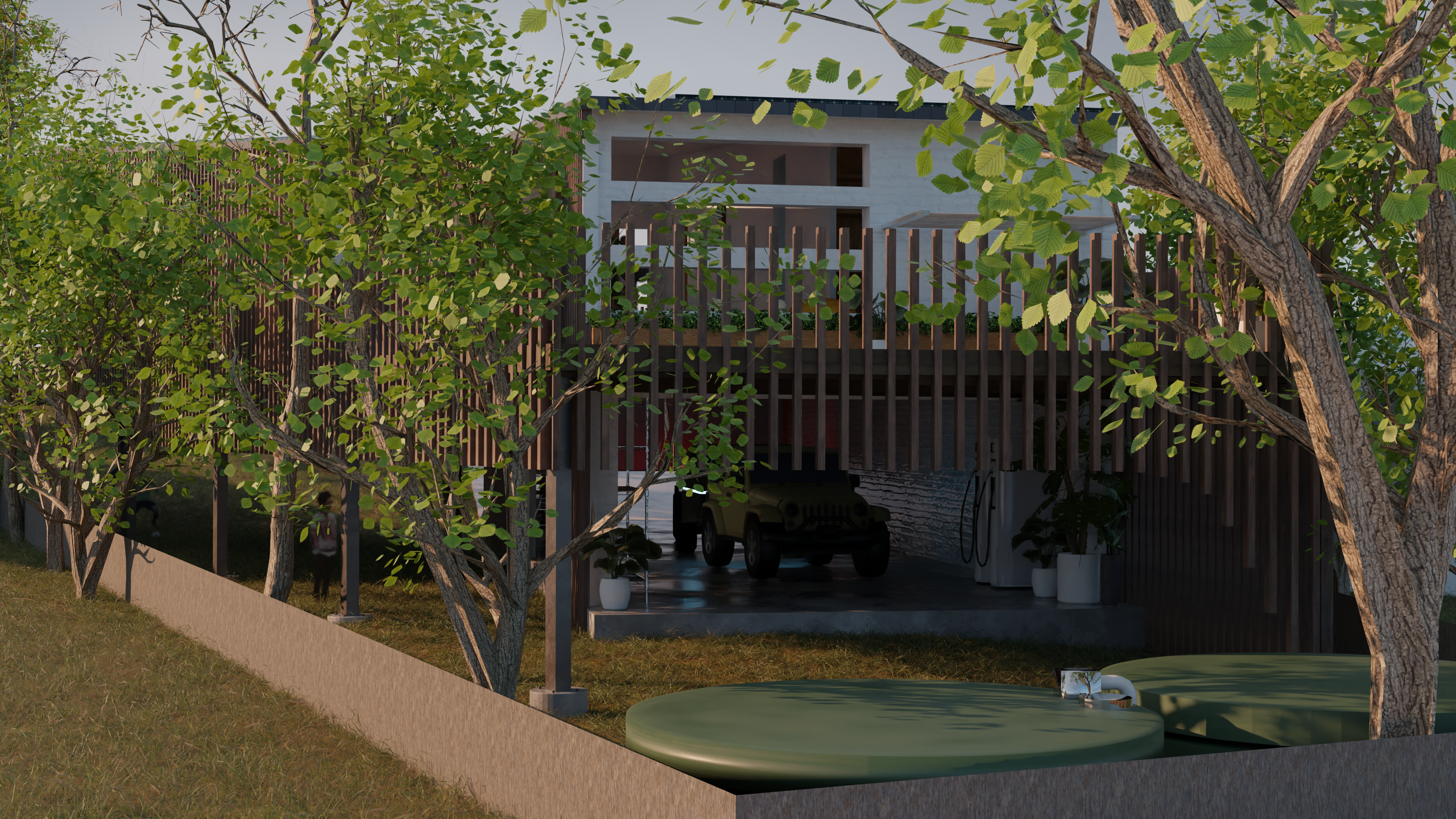Isometric Backyard Outdoor