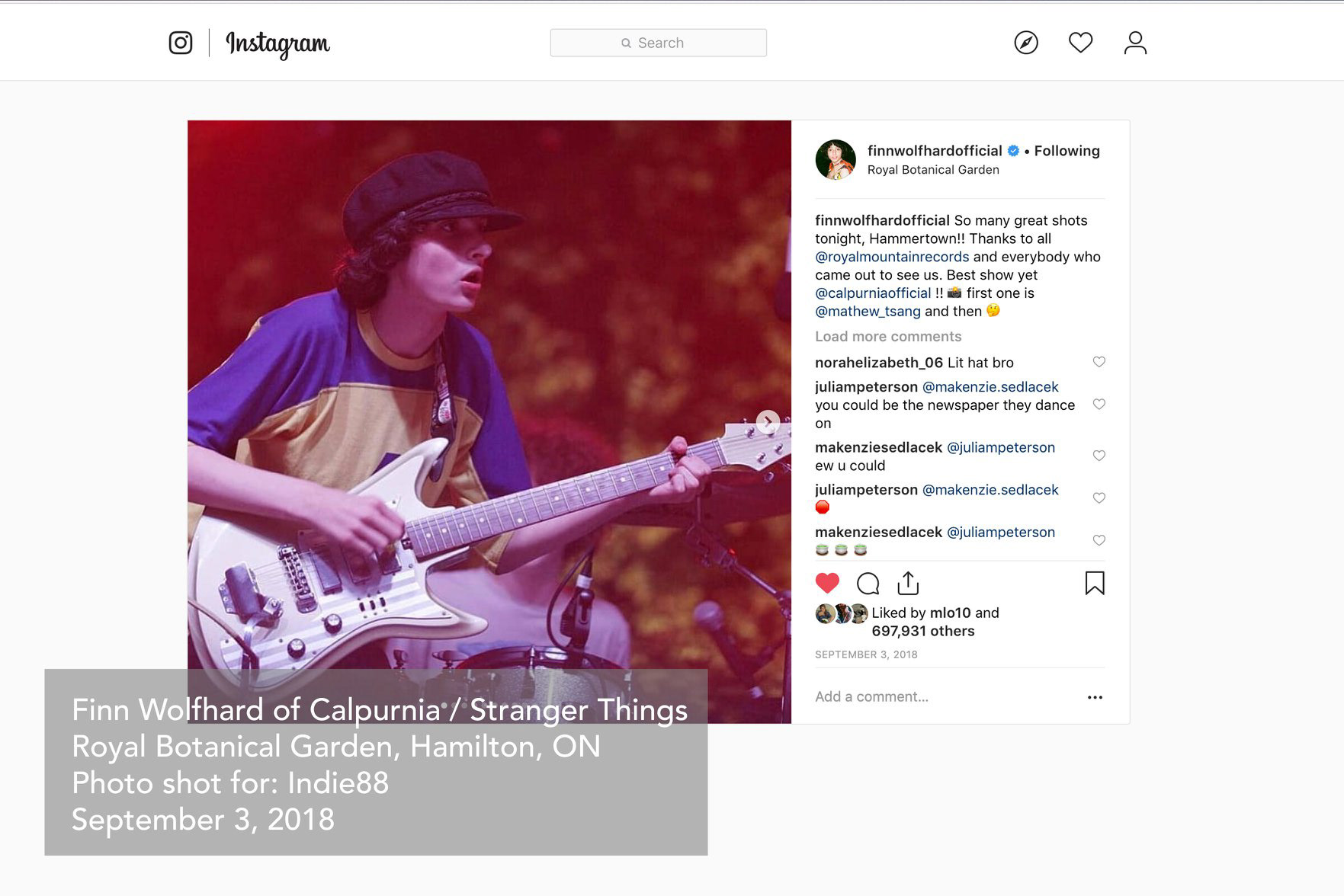 Finn Wolfhard.