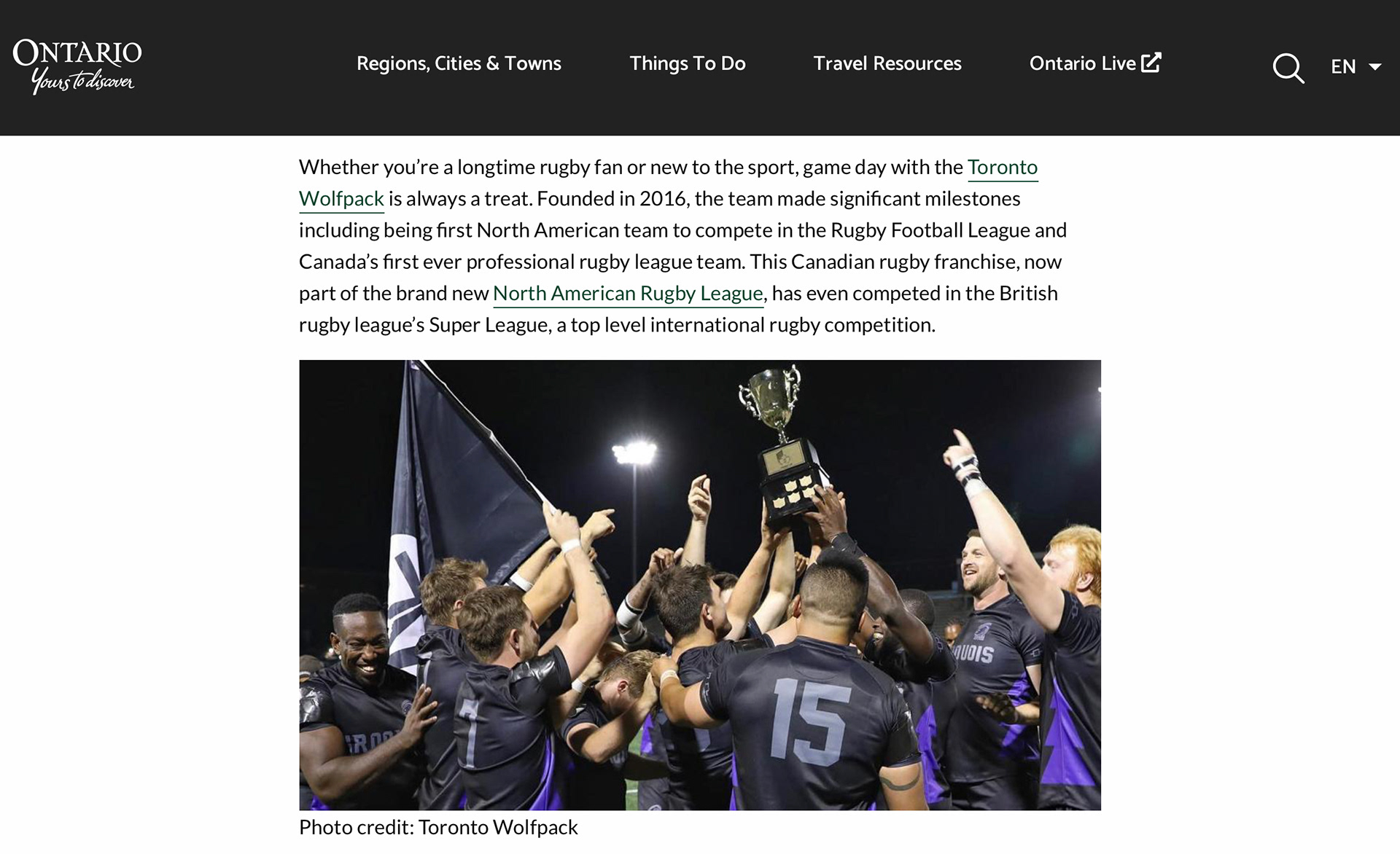 Ontario, Yours to Discover.