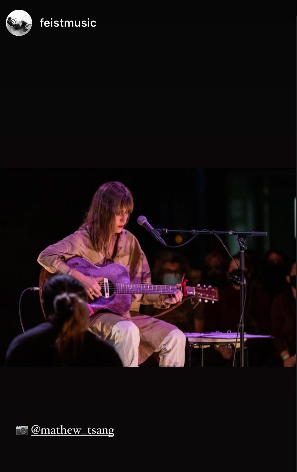 Posted by Feist - For Meridian Hall.