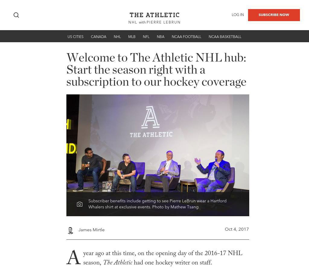The Athletic.