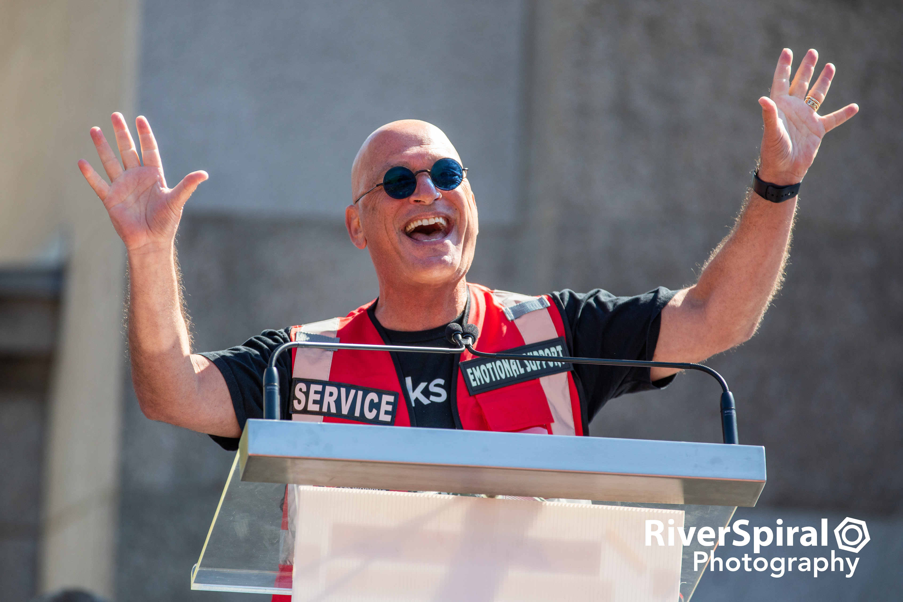 Howie Mandel at the Opening Ceremony of the 2022 Canadian National Exhibition (CNE).