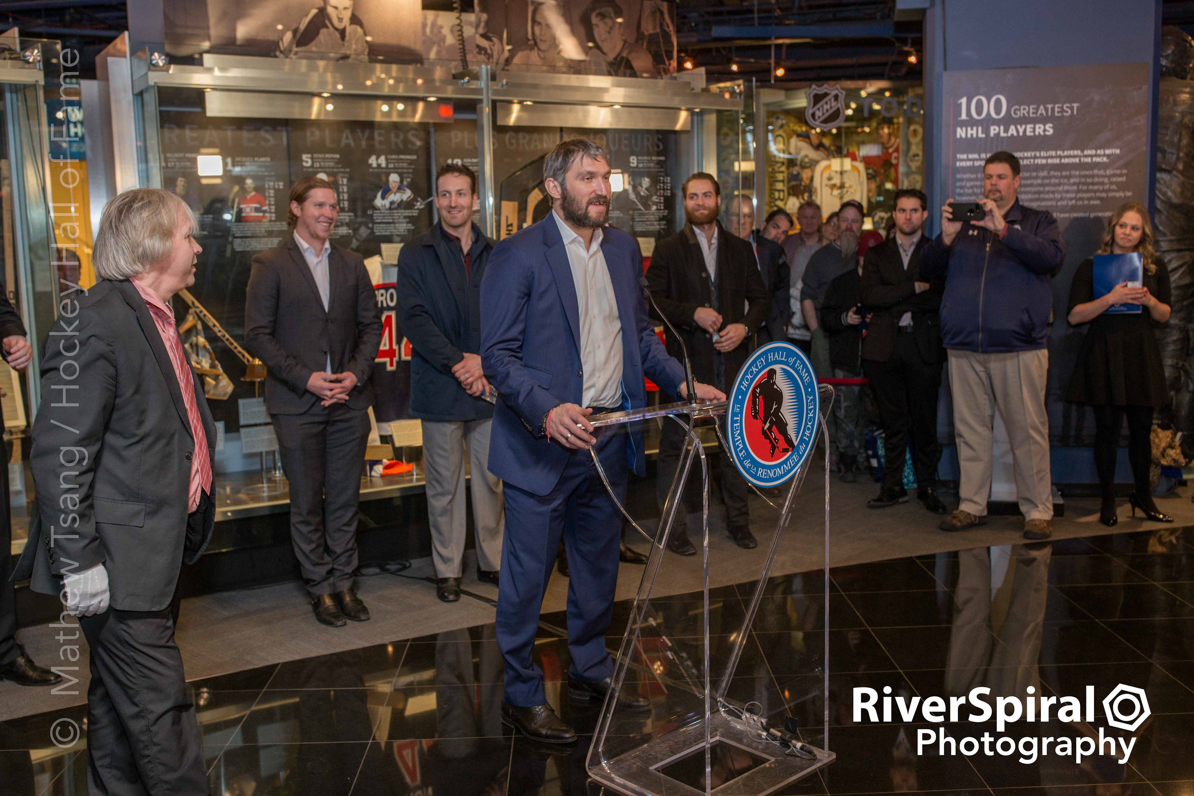 Alexander Ovechkin and the 2018 Stanley Cup Champions.