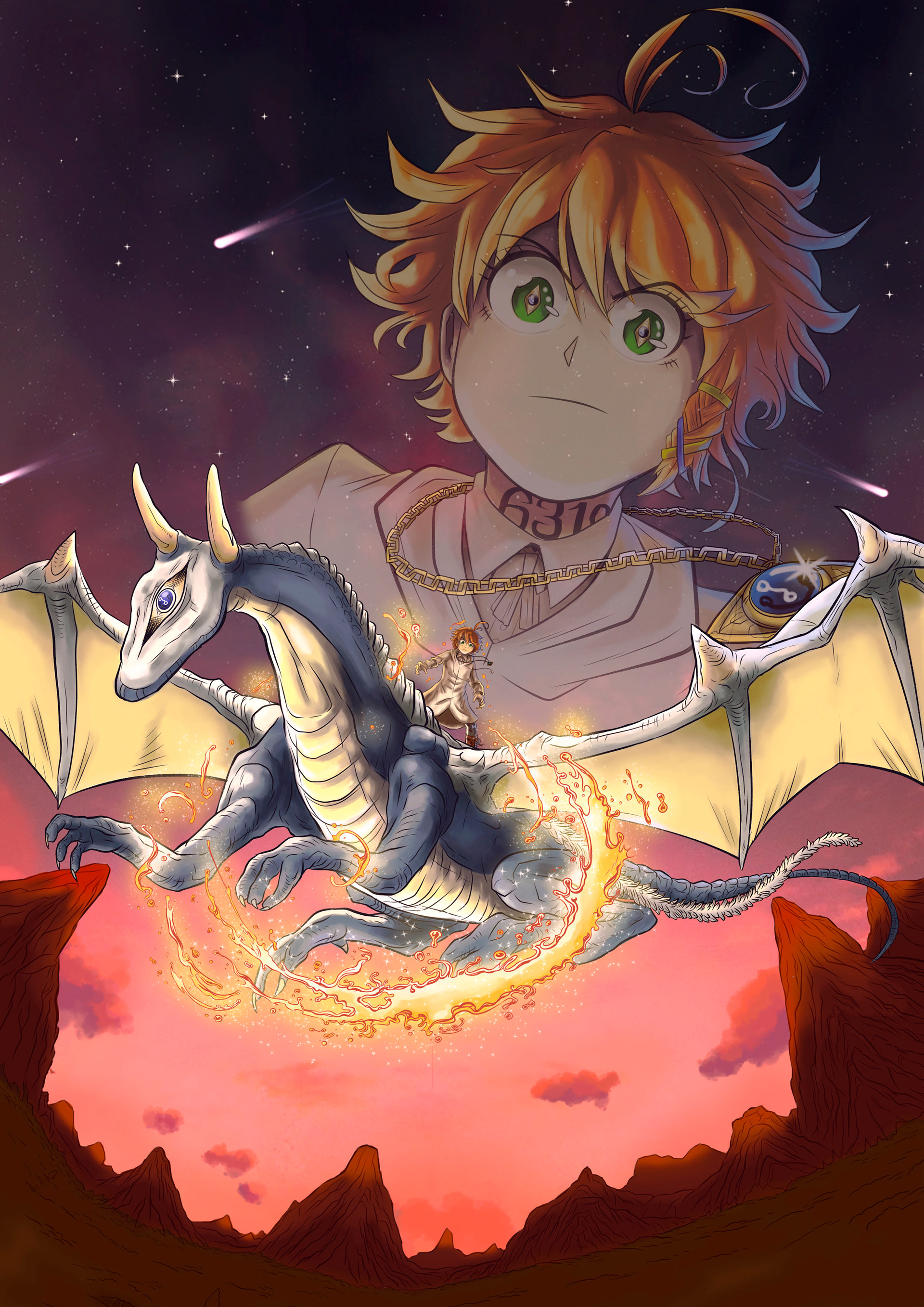 The Promised Neverland fanart, private commission