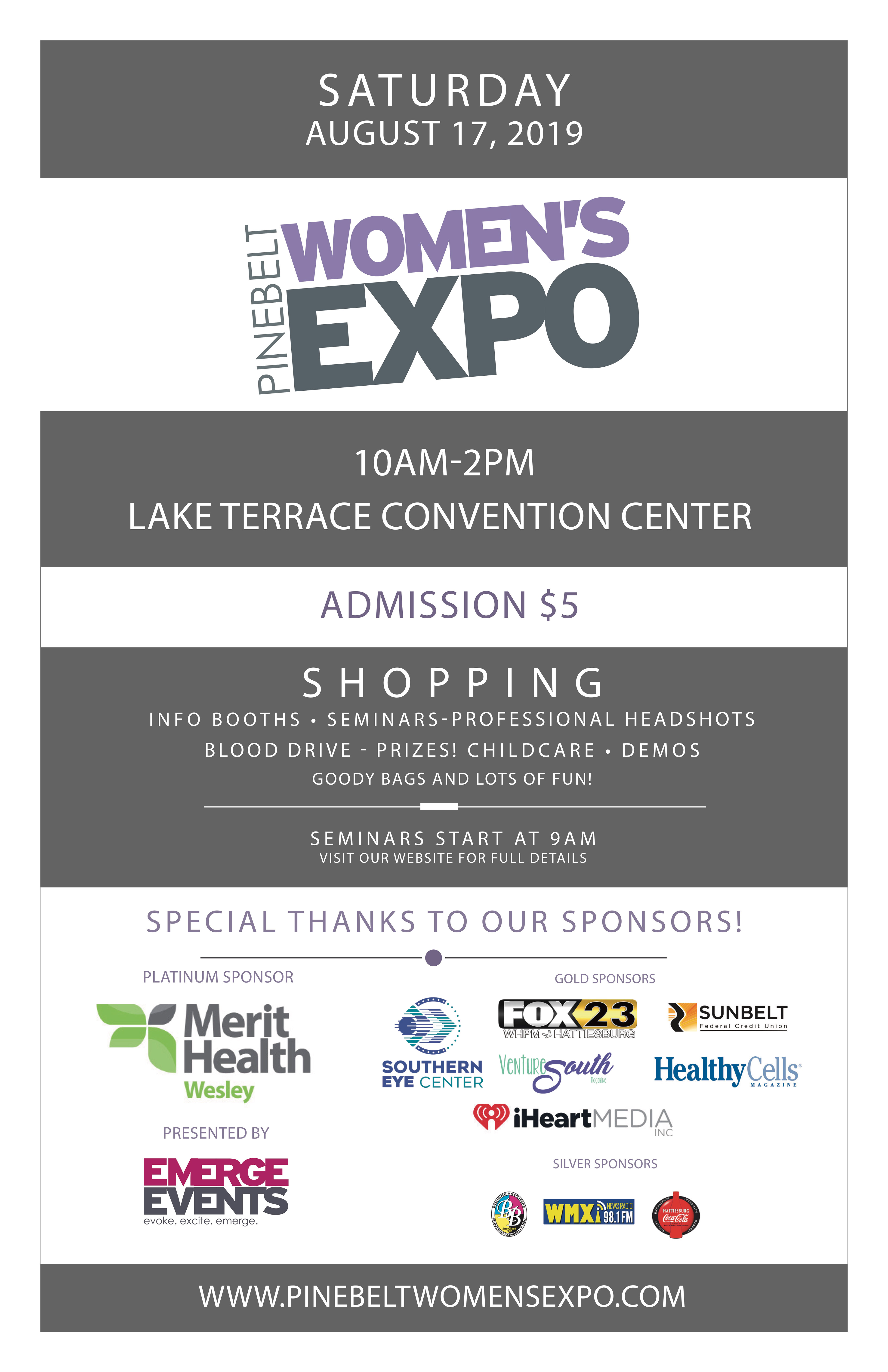 Exhibitor booth and covering this event