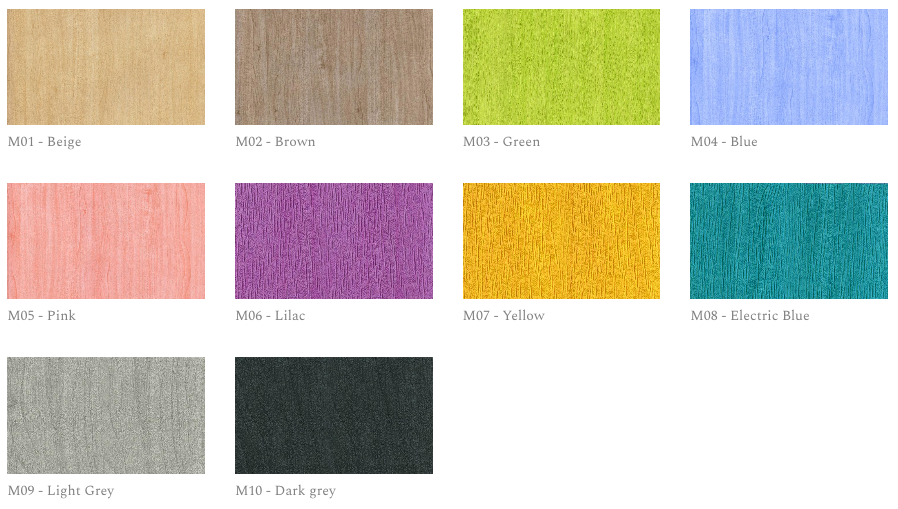Madera synthetisch leder cover: beschikbare kleuren