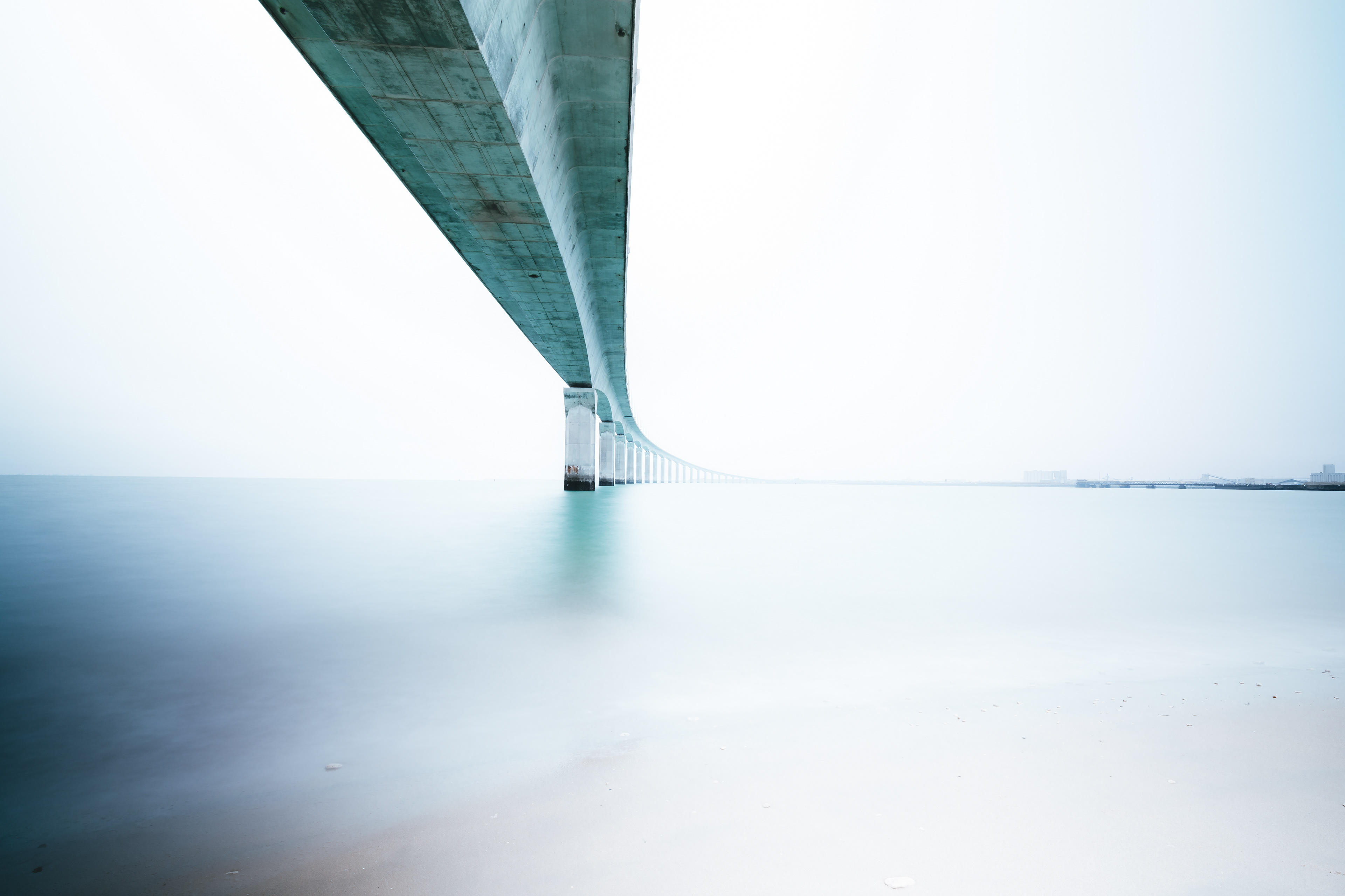 Pose longue sur le Pont de l'Île de Ré
