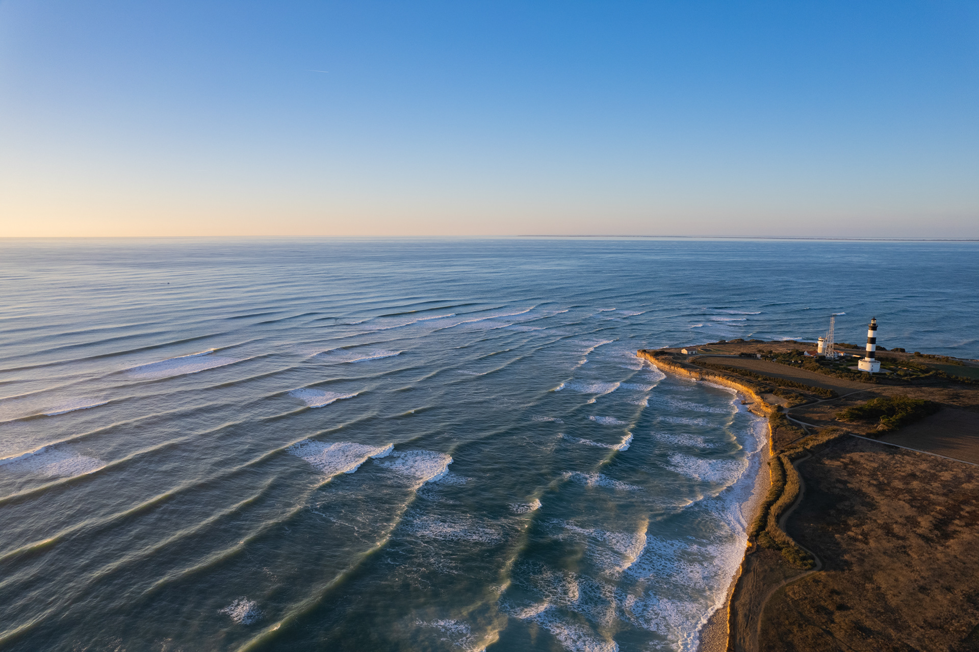 Image de drone - phare de Chassiron