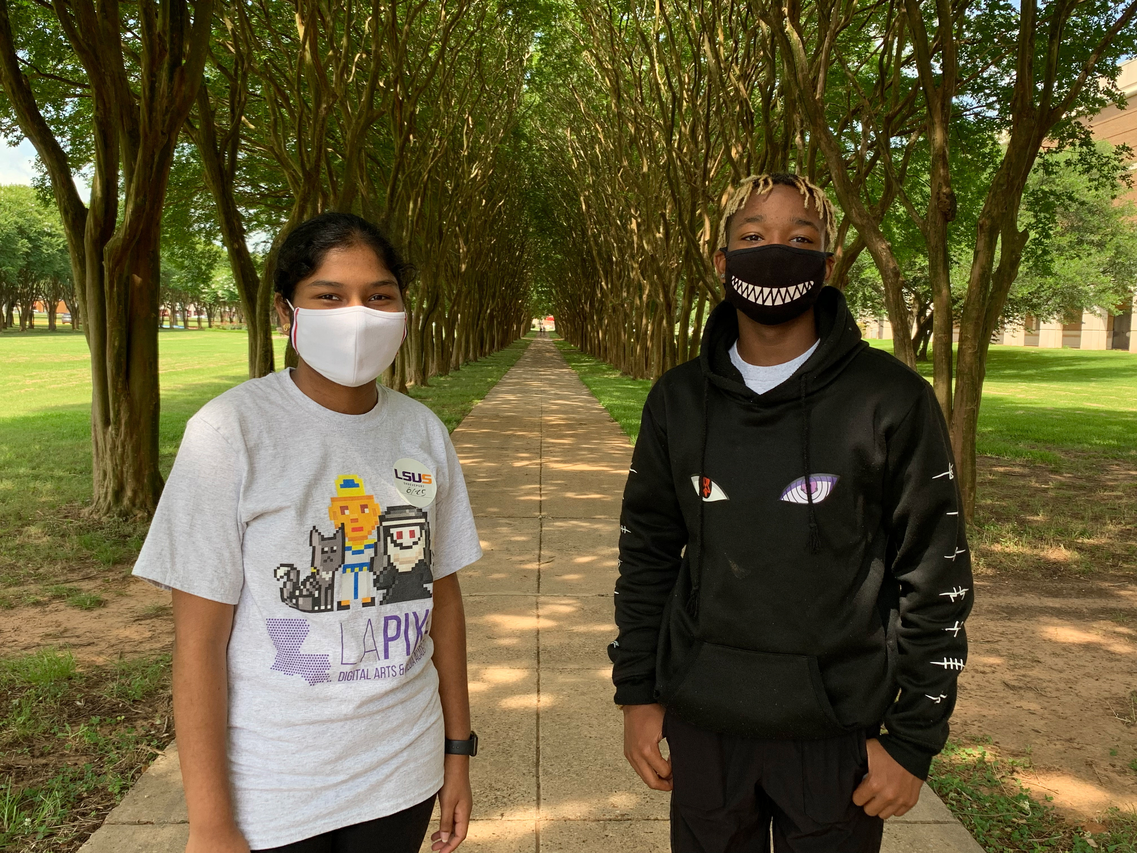 Two Bytes Studios (Left to Right) - Tanmayi Charugundla, DJ Waldon