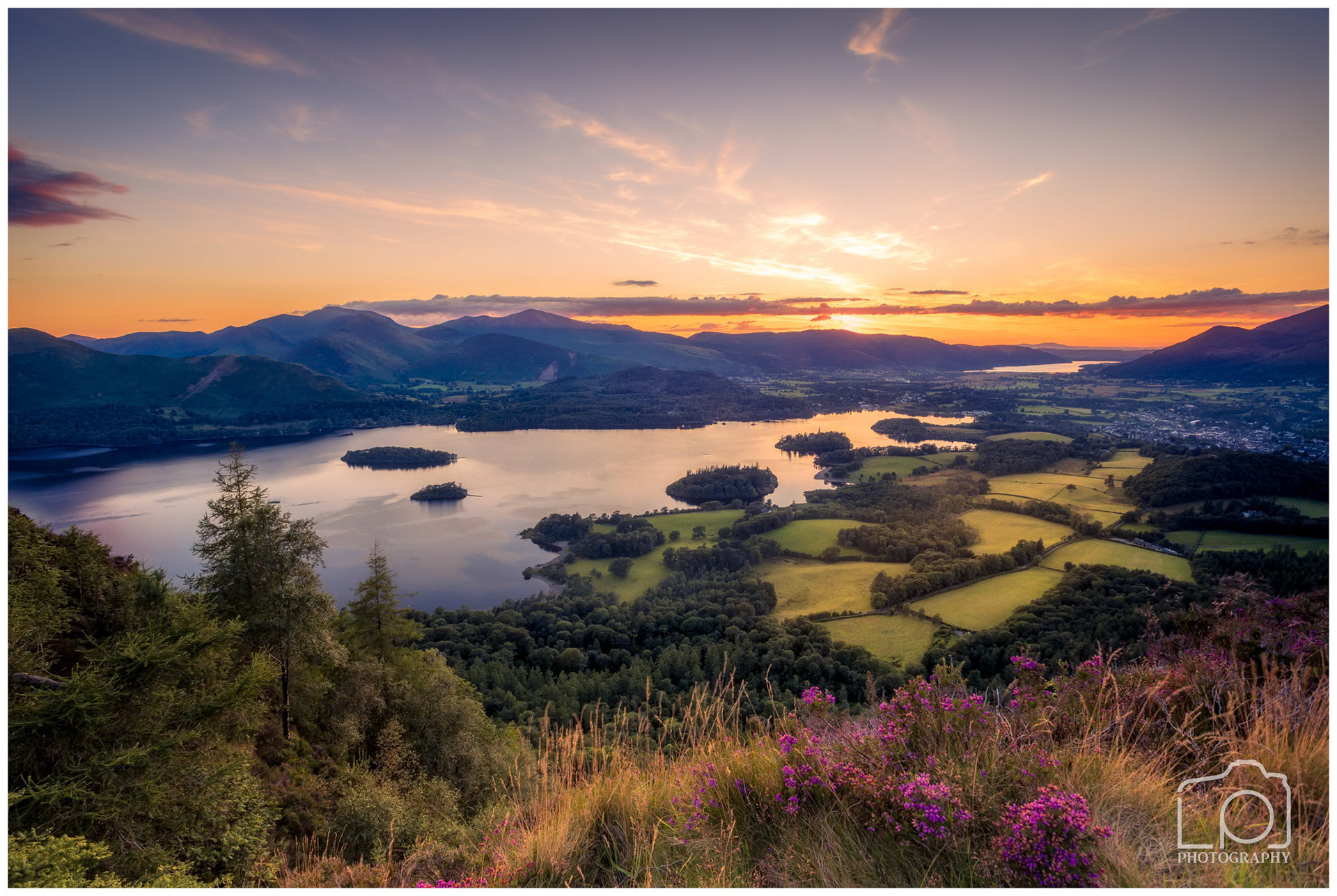 Derwnt Water and Catbells from Walla Crag