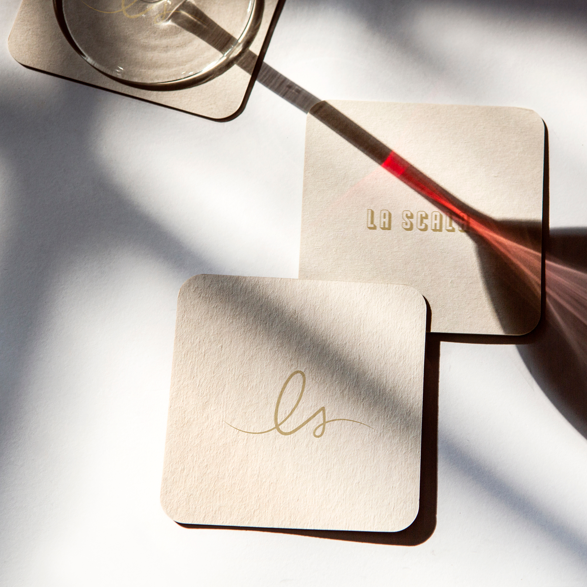 Coaster Mock Up Design for La Scala