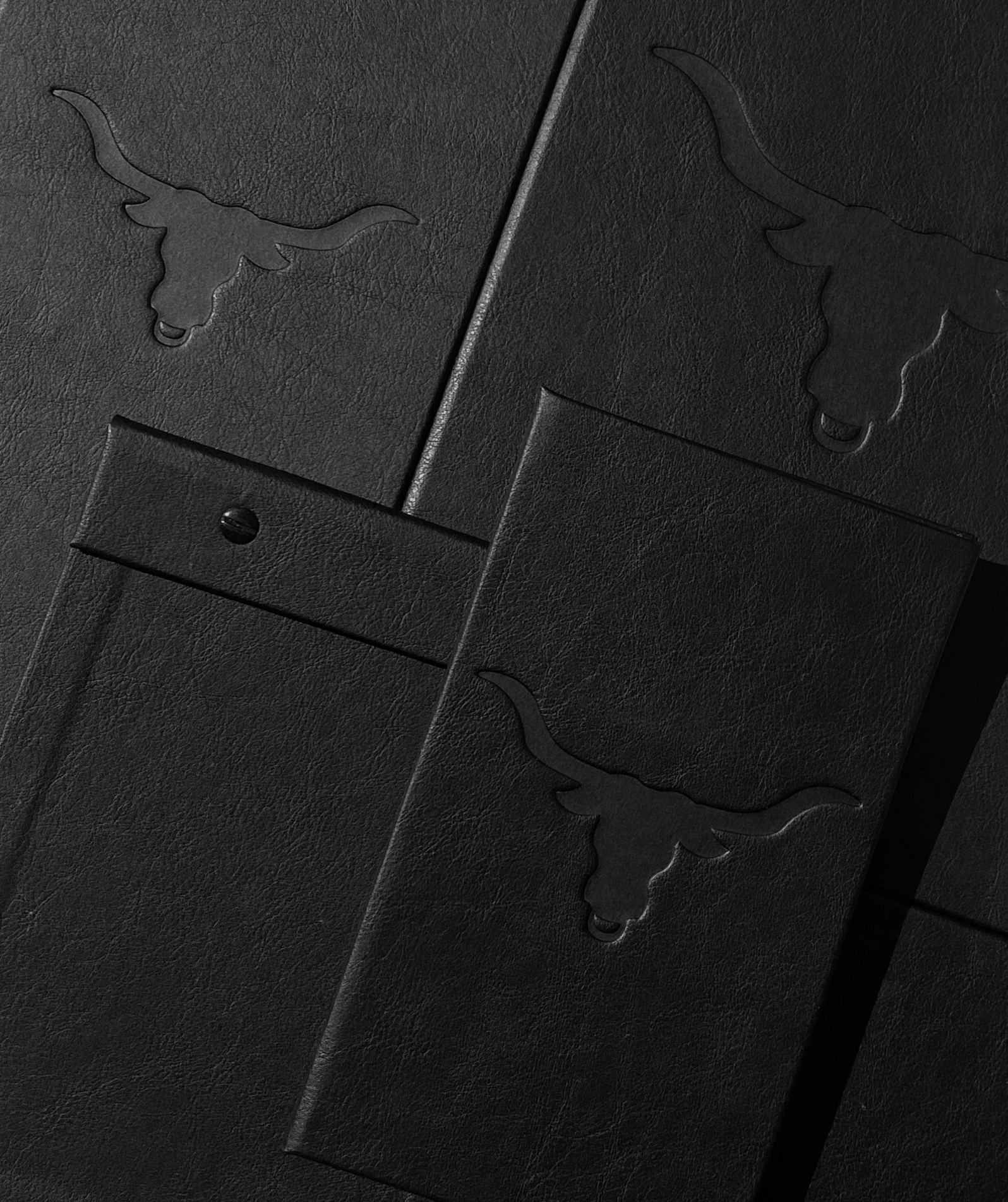 Debossed Menu Cover Set for The Carnivore