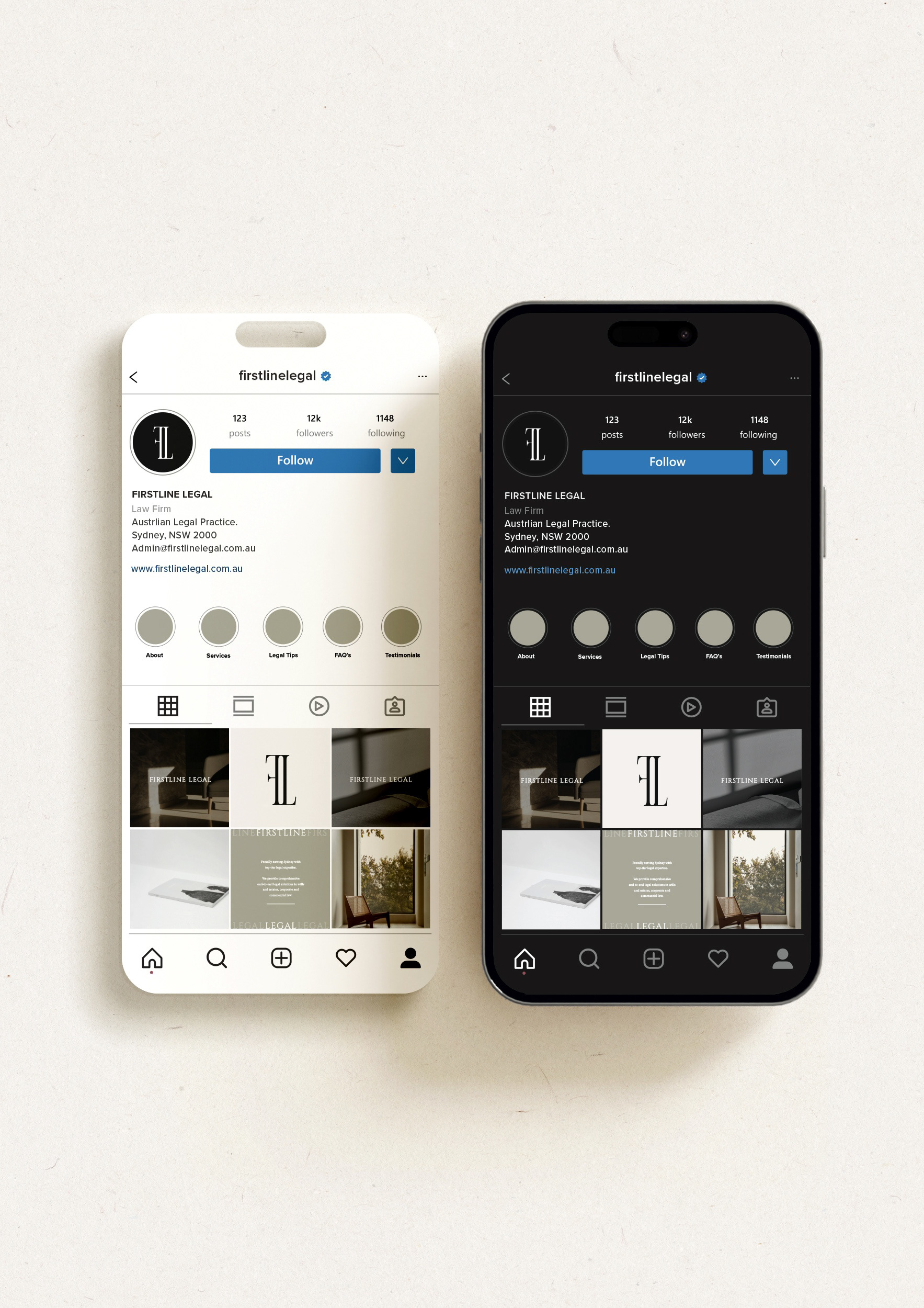 Social Media Feed for Firstline Legal