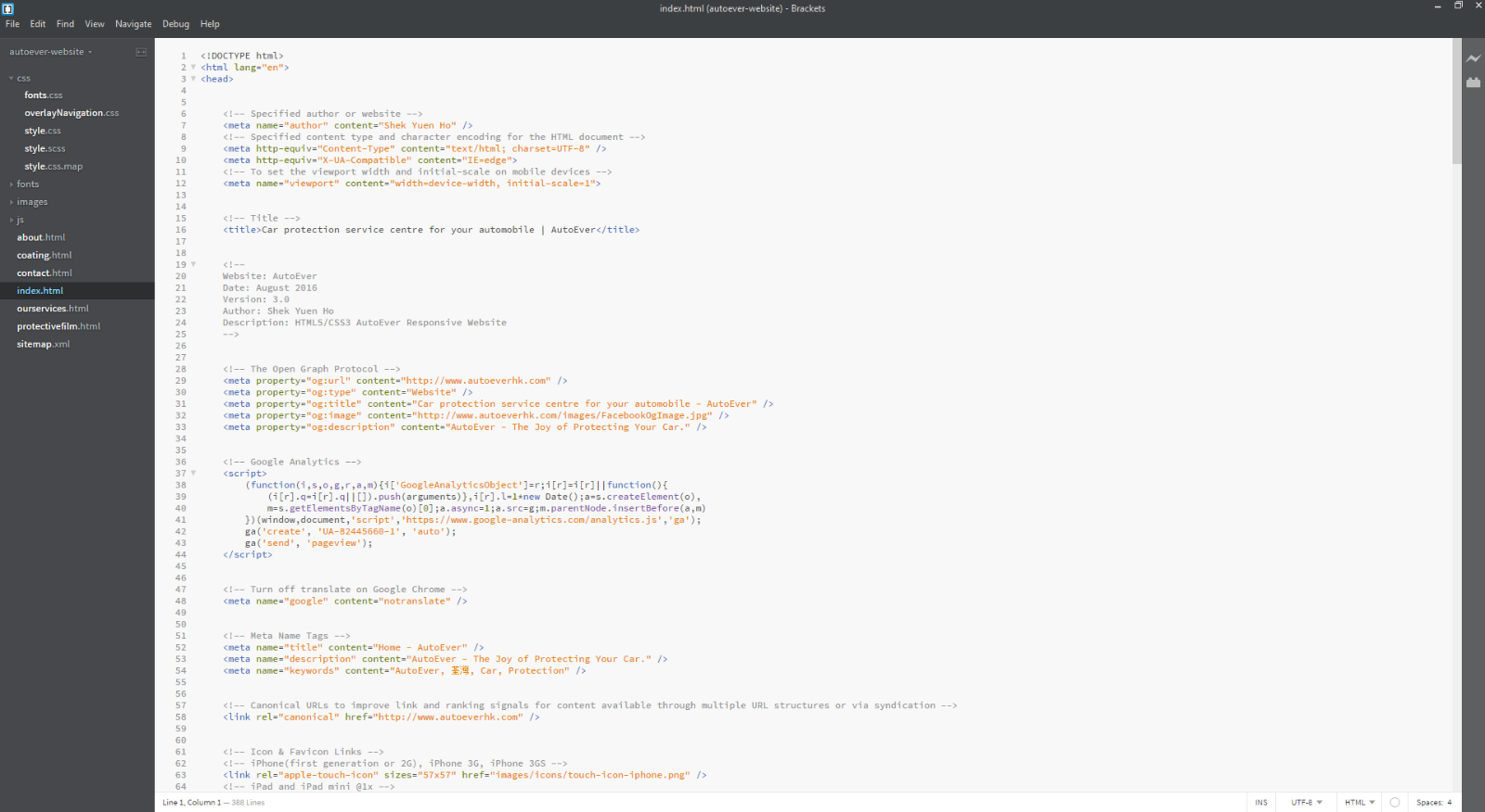 Autoever website development – Home